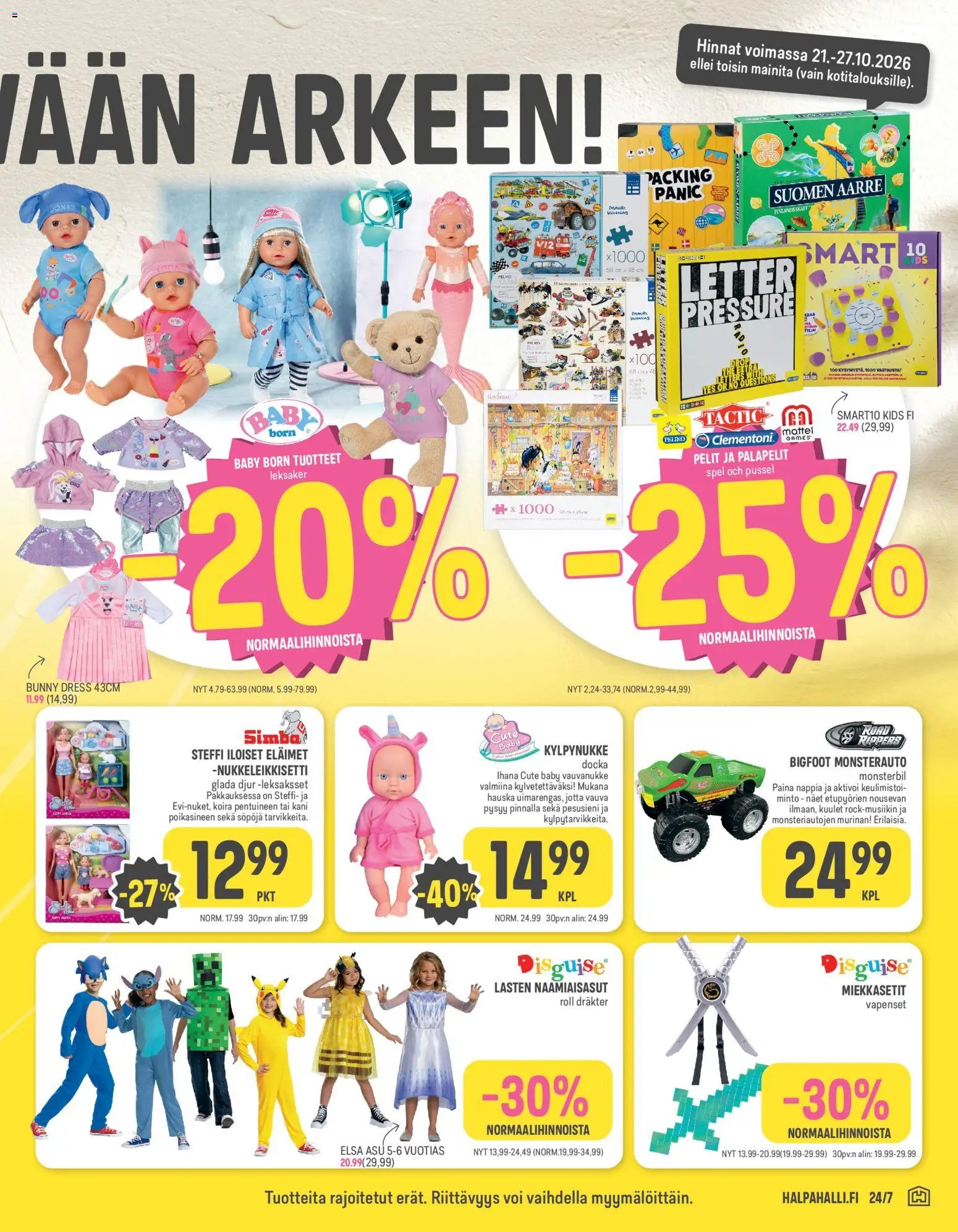 Halpa Halli tarjoukset