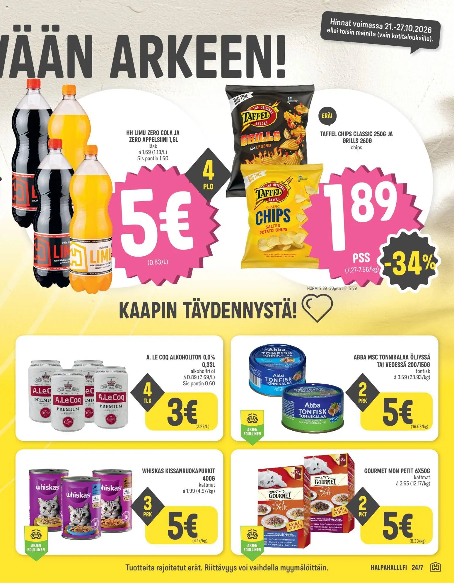 Halpa Halli tarjoukset