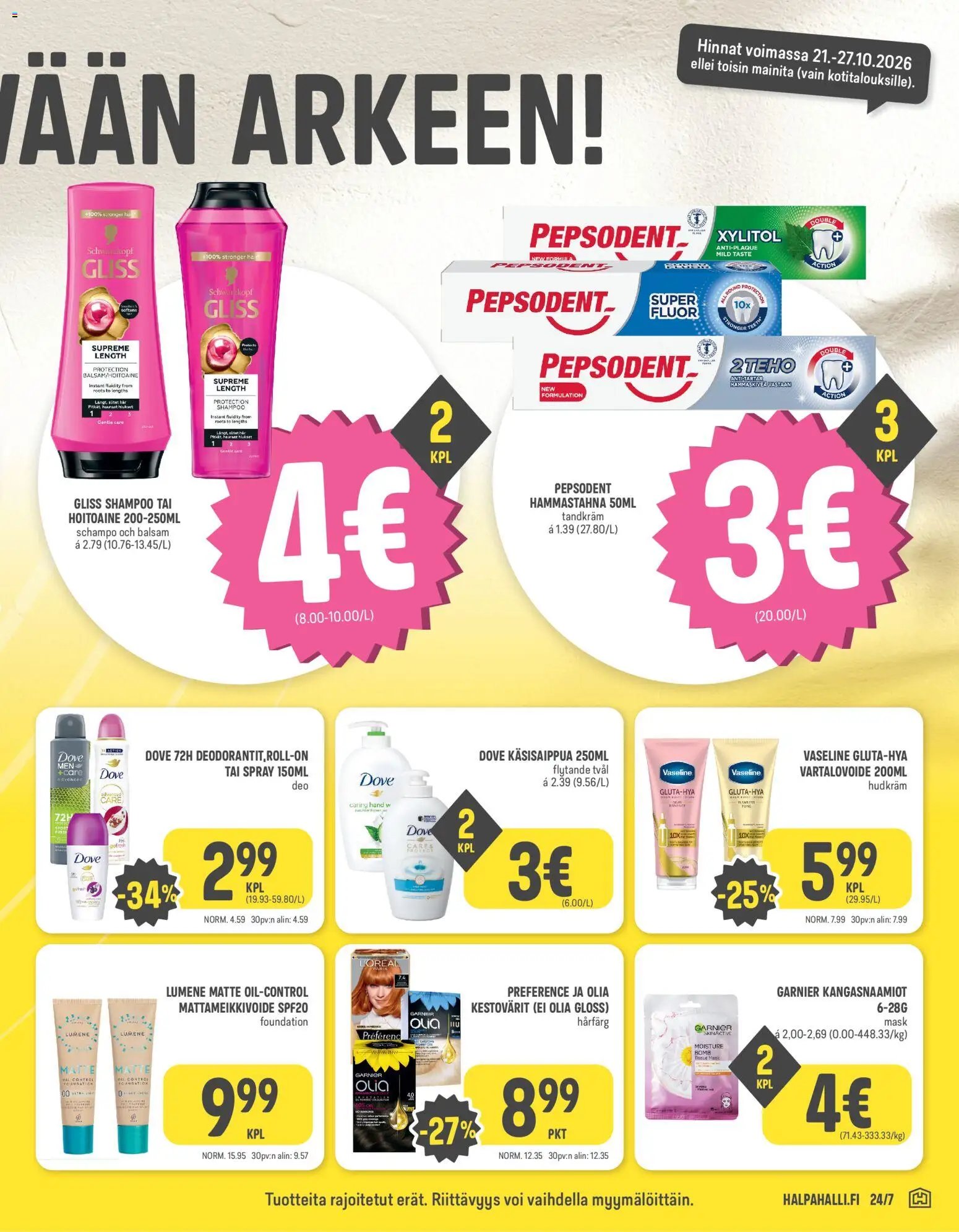 Halpa Halli tarjoukset