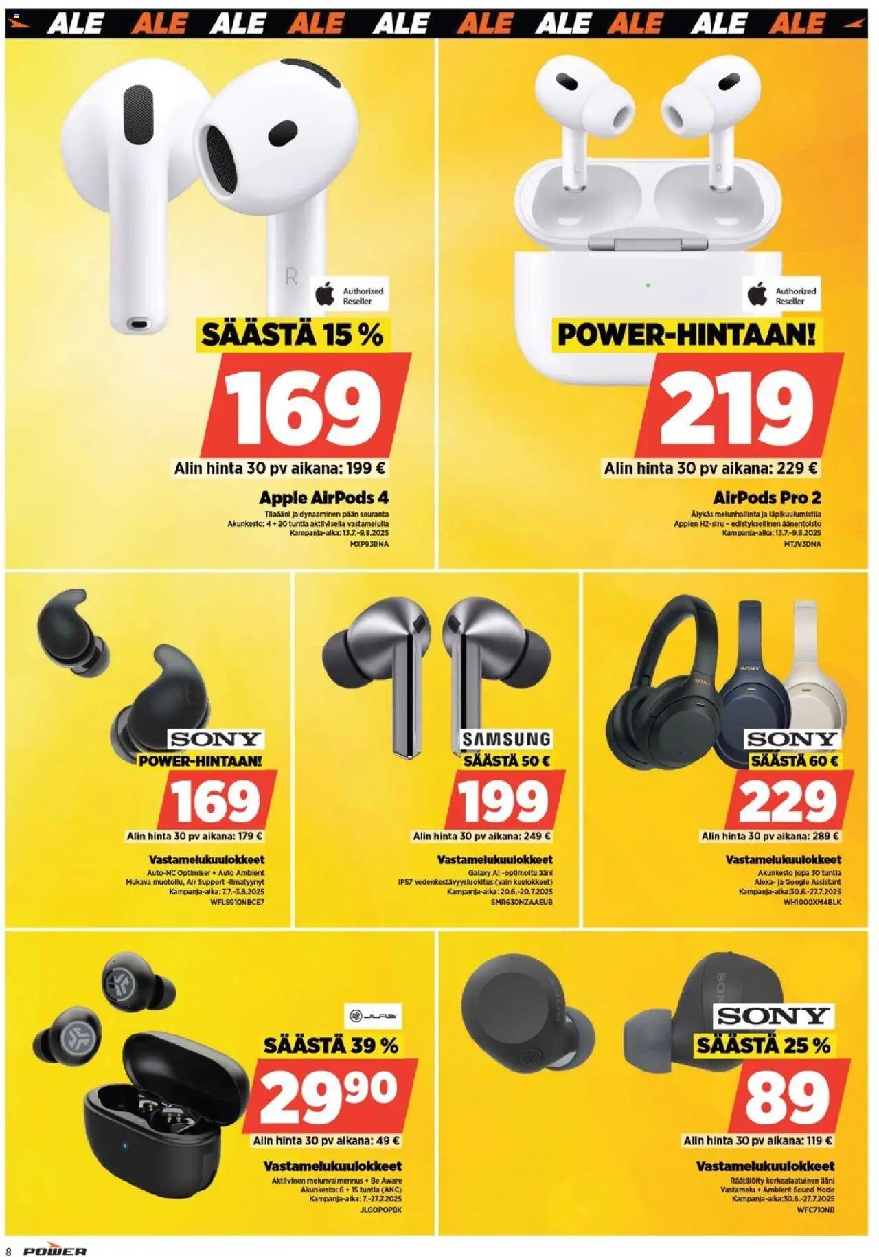Power tarjoukset (2025-07-14 - 2025-07-20)
