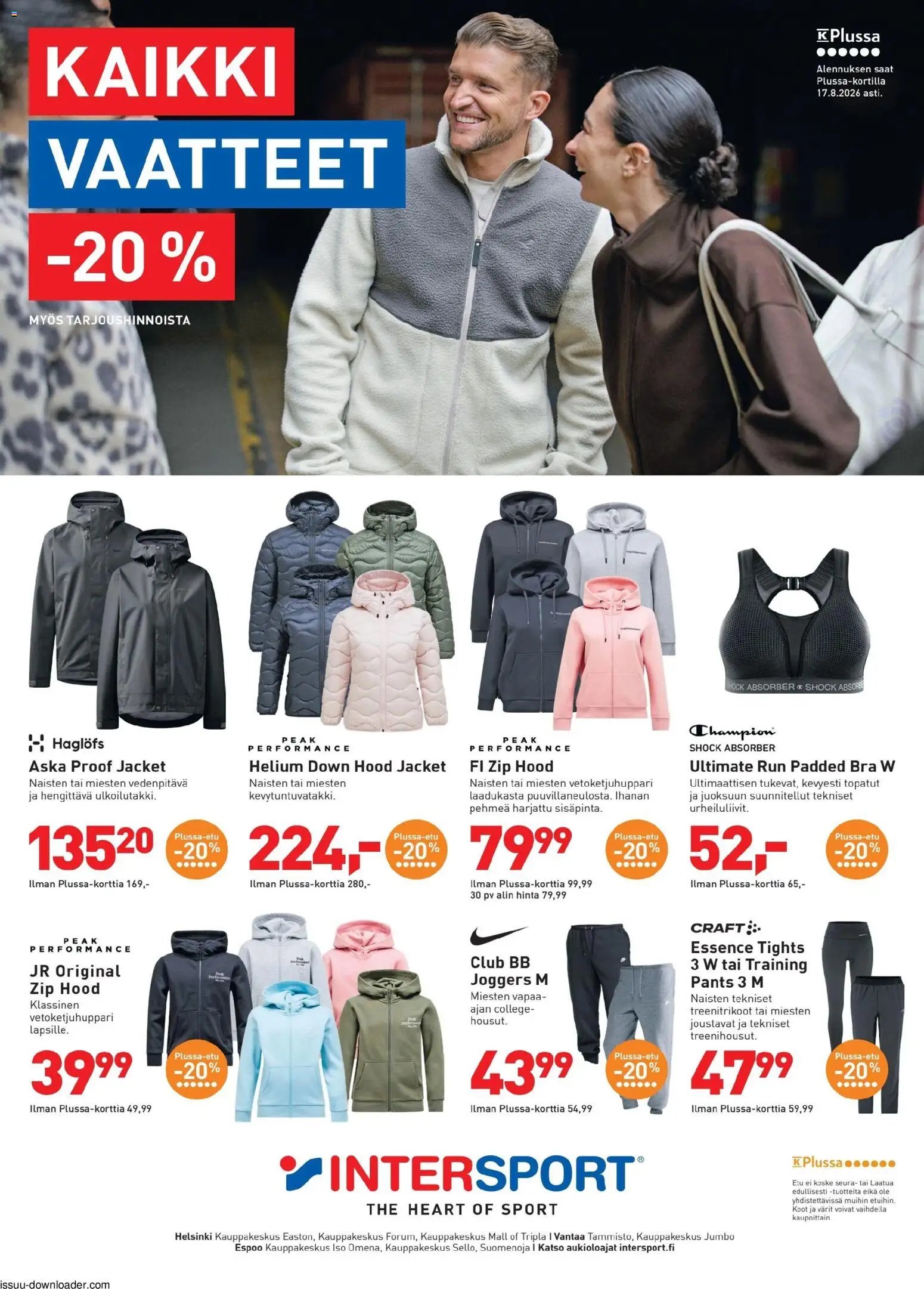 Intersport kaikki vaateet -20