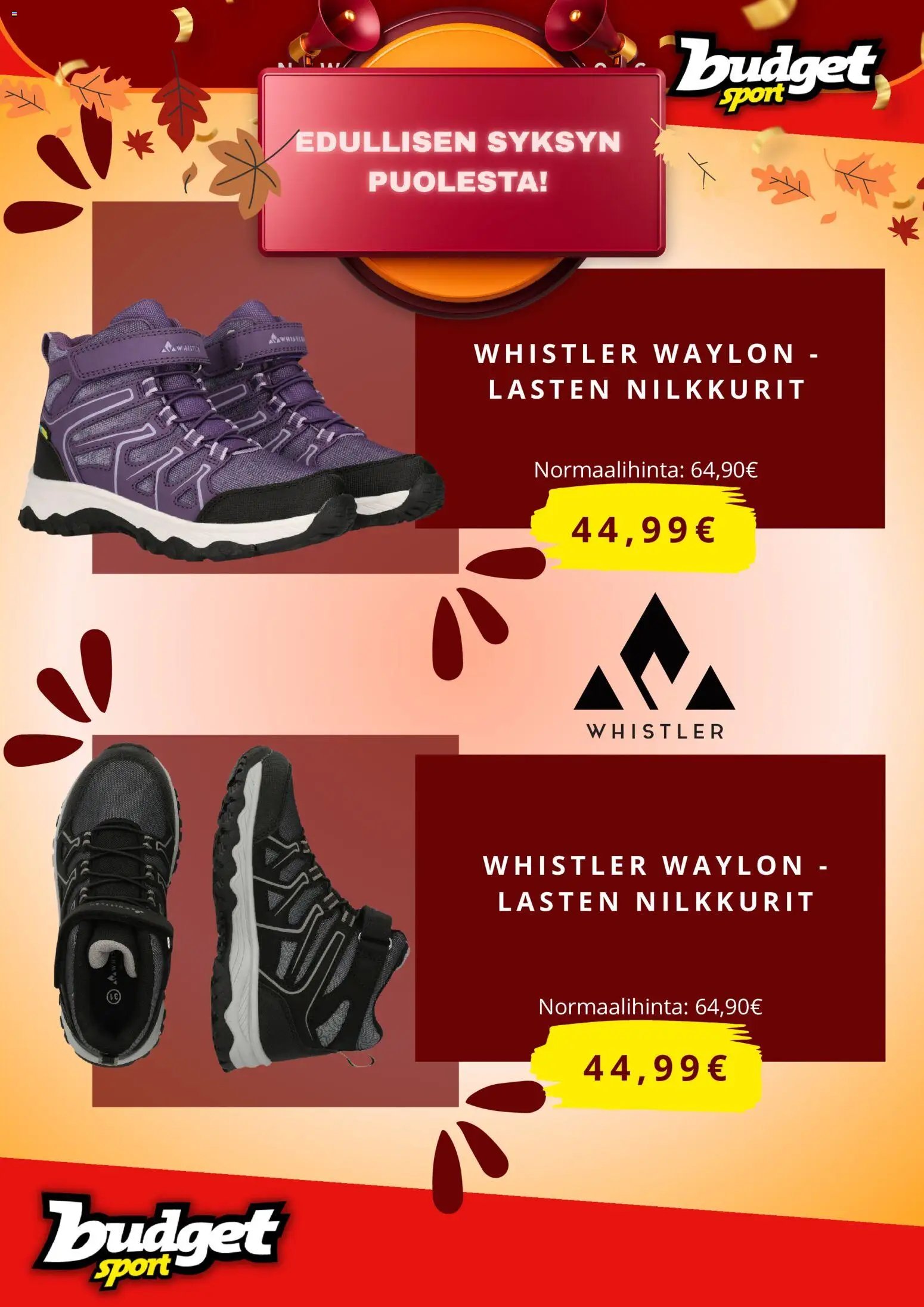 Budget Sport tarjoukset