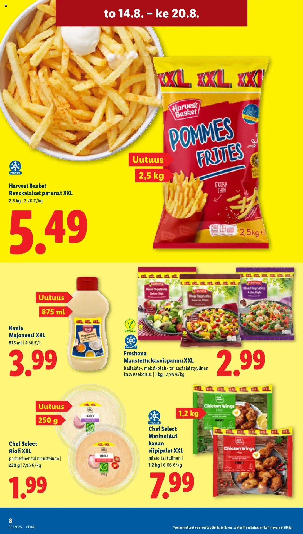 Lidl tarjoukset (2025-08-14 - 2025-08-20)