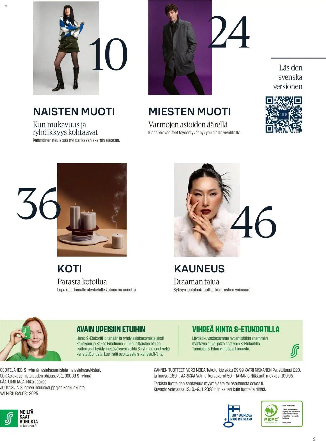 Sokos tarjoukset (2025-10-13 - 2025-11-09)