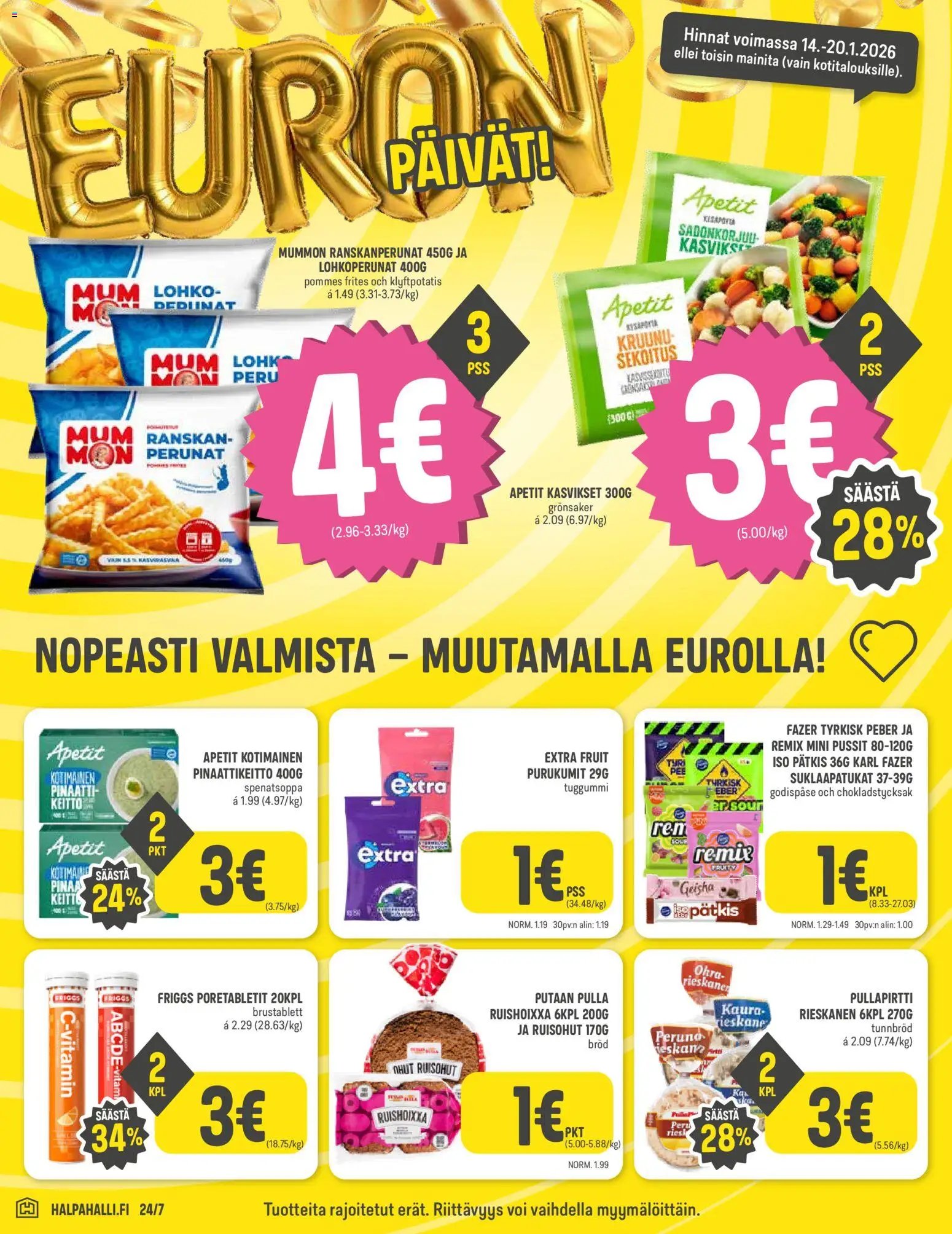 Halpa Halli tarjoukset