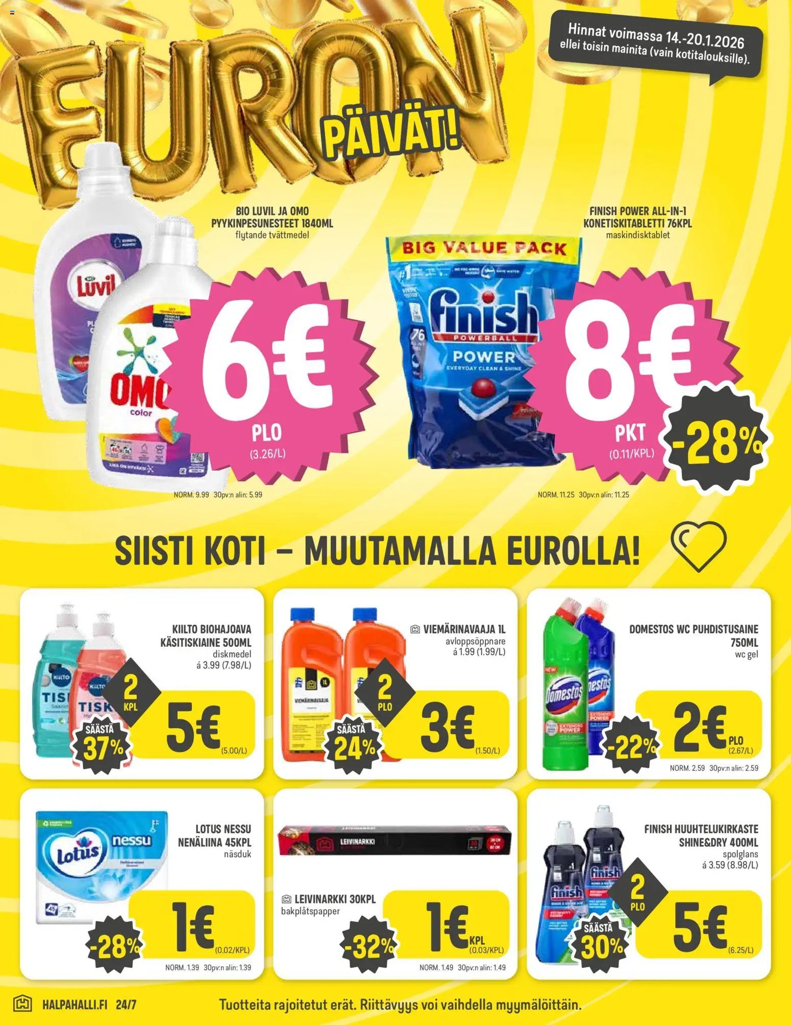 Halpa Halli tarjoukset