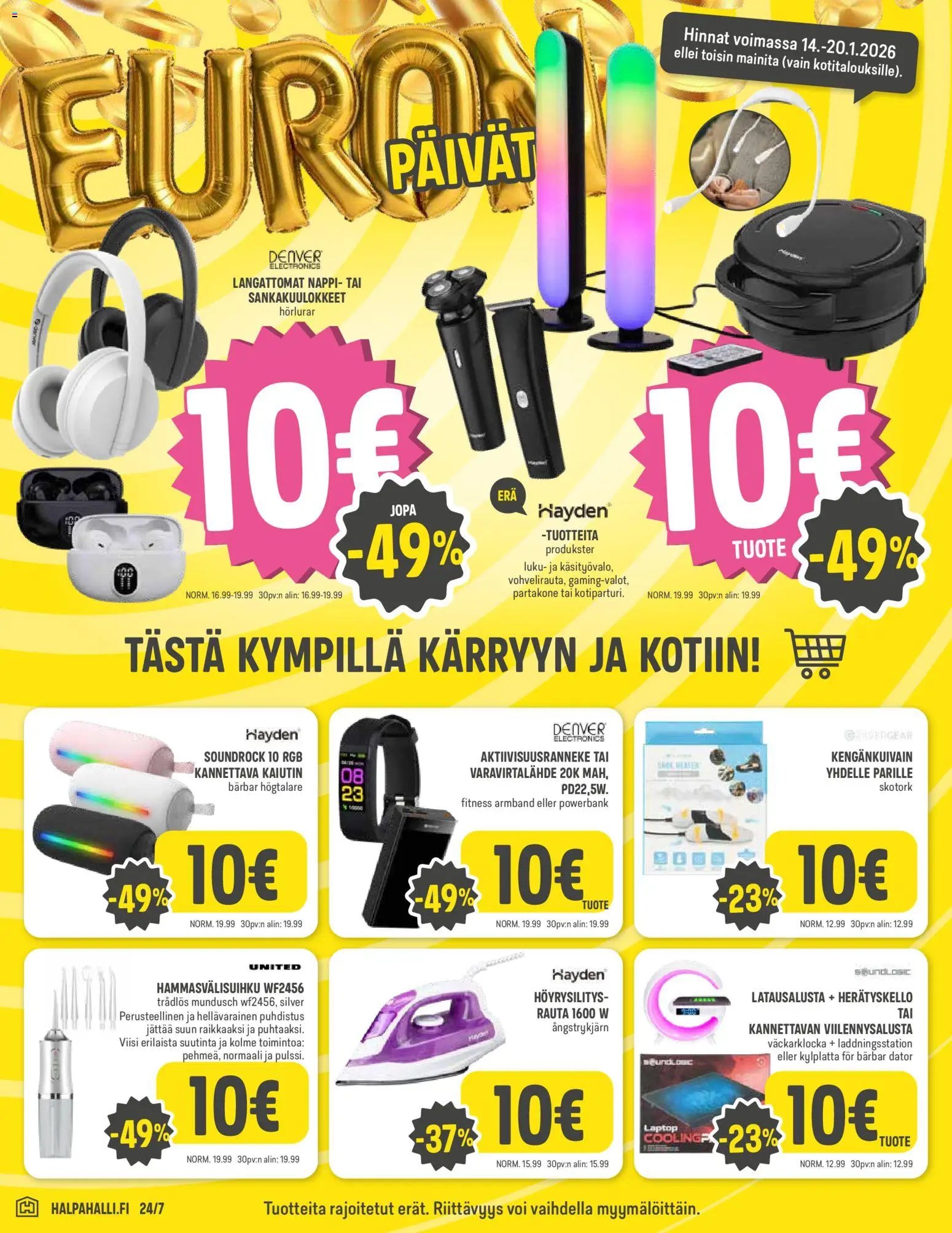 Halpa Halli tarjoukset