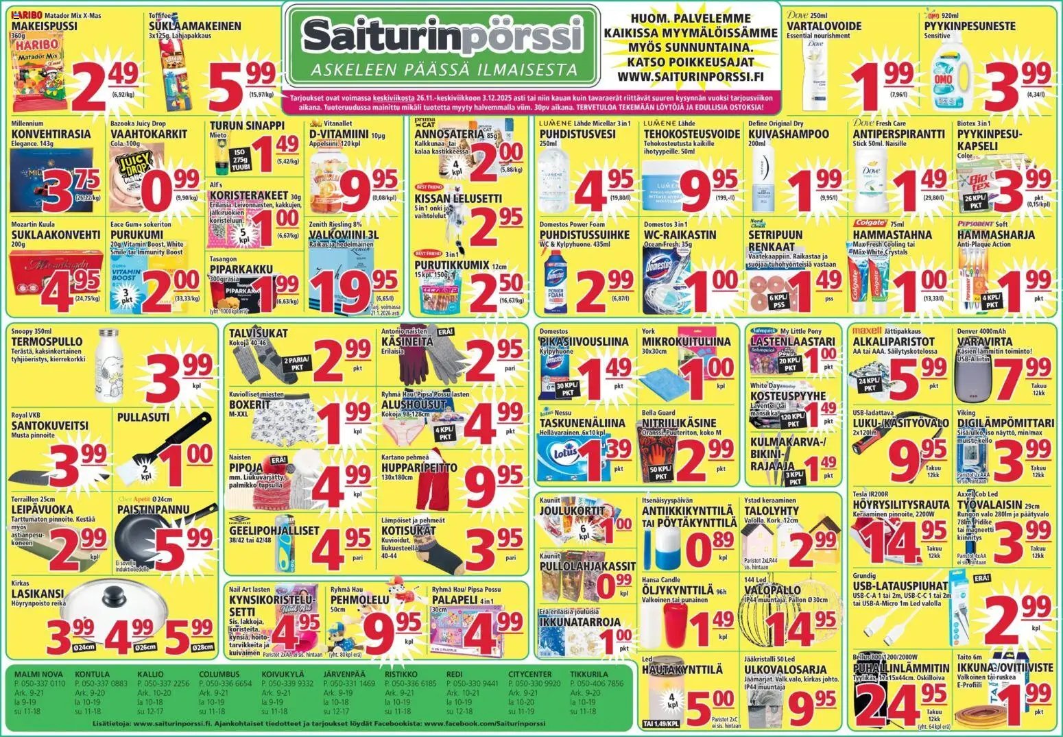 Saiturinpörssi tarjoukset