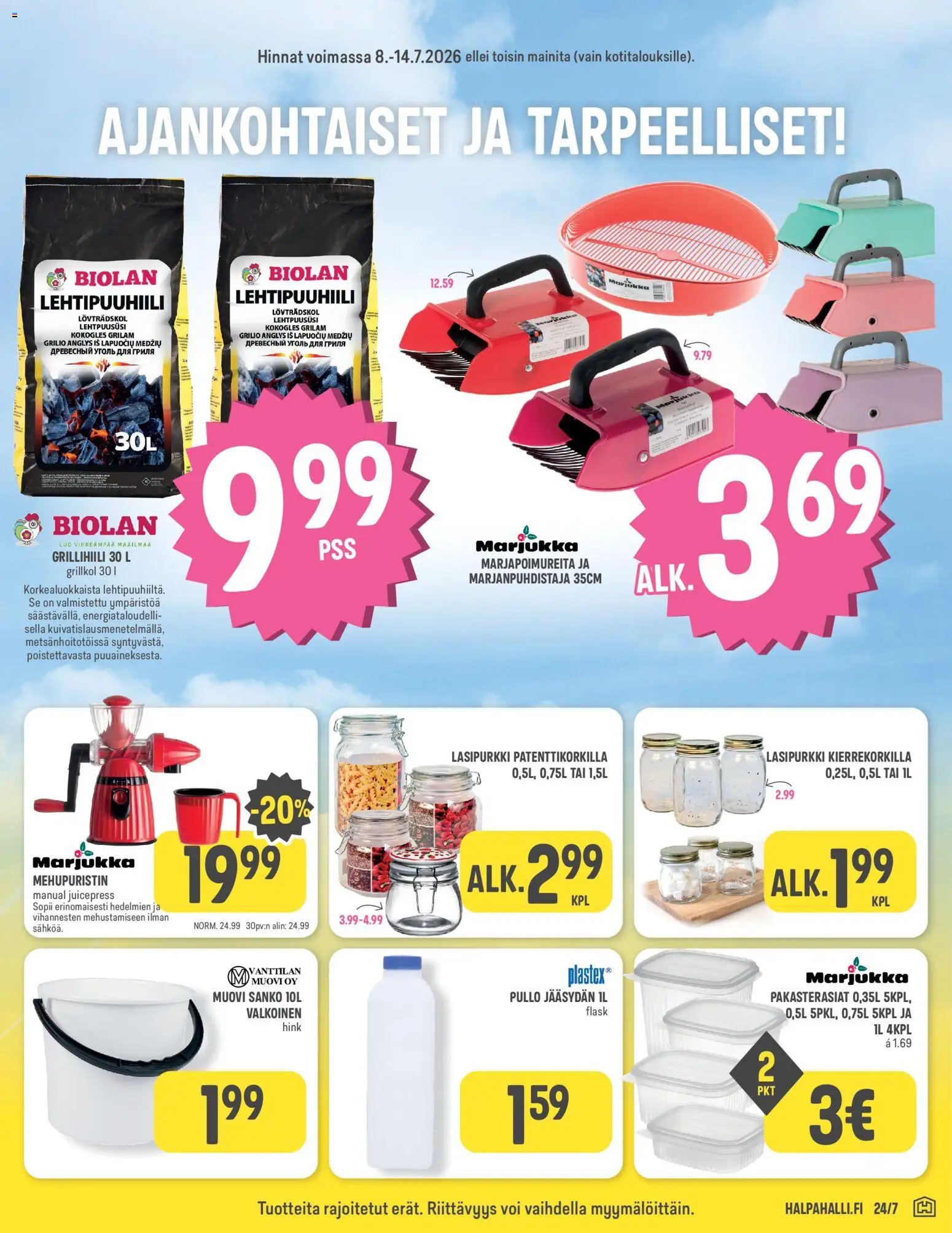Halpa Halli tarjoukset