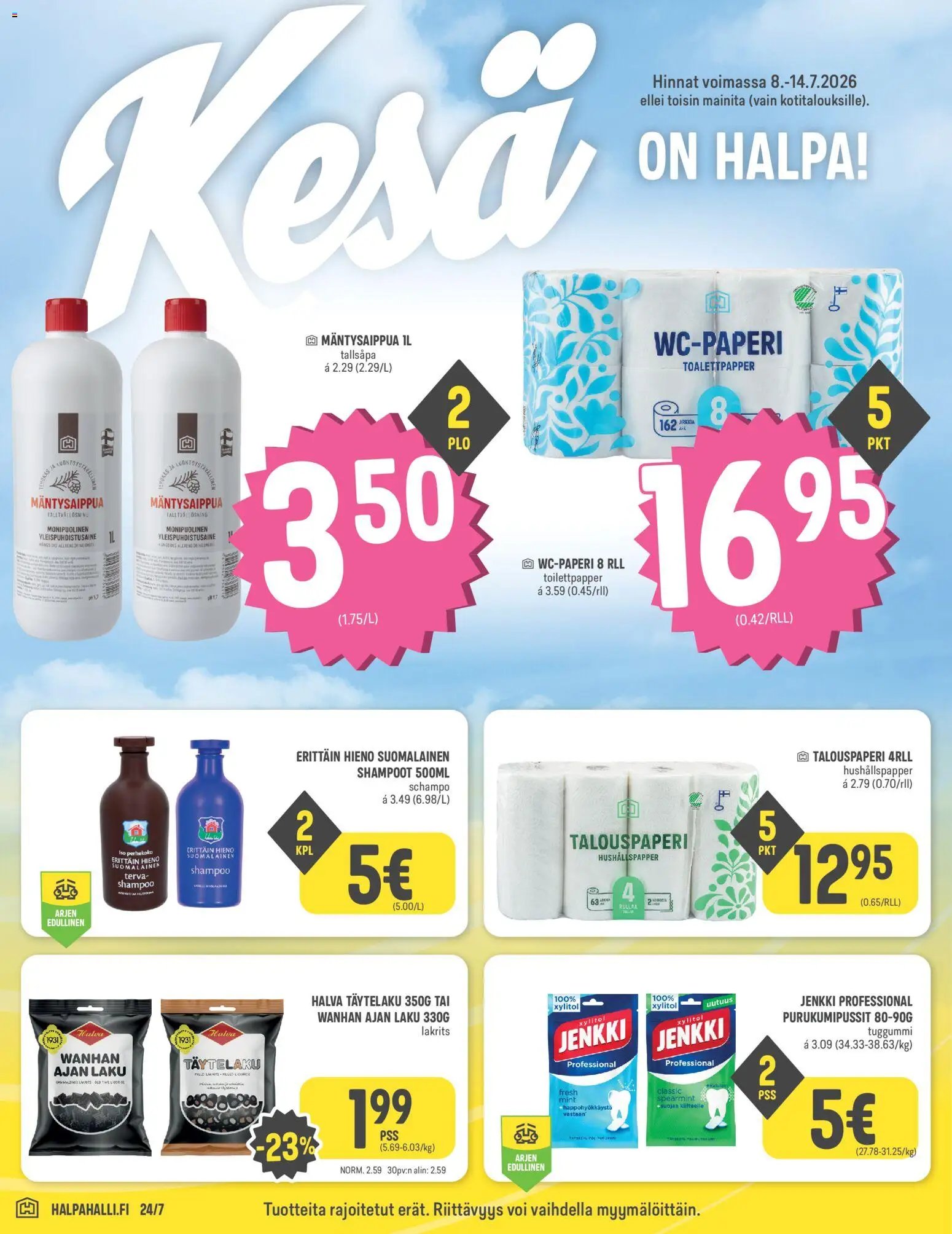 Halpa Halli tarjoukset