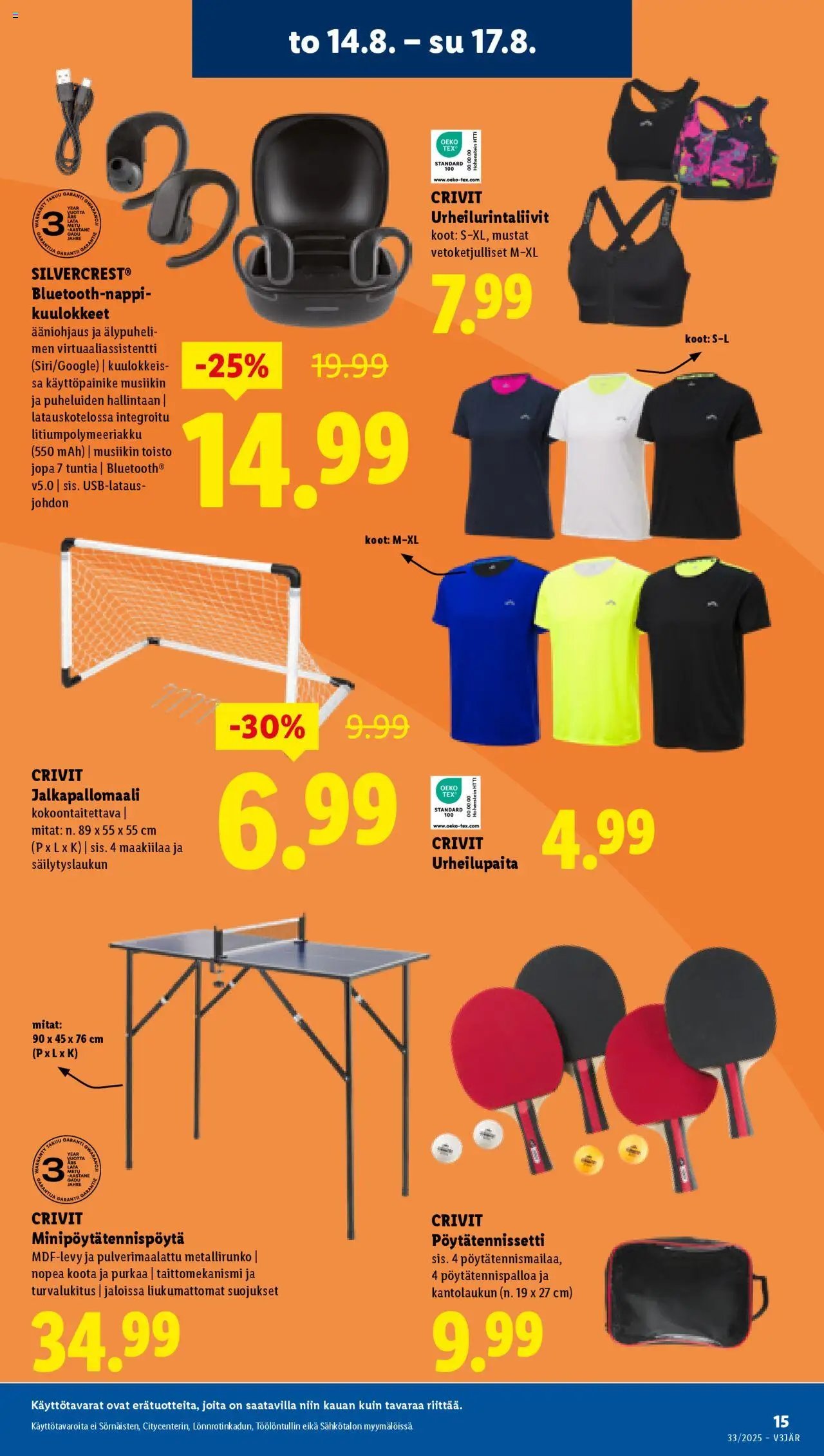 Lidl tarjoukset - Helsinki (2025-08-14 - 2025-08-20)