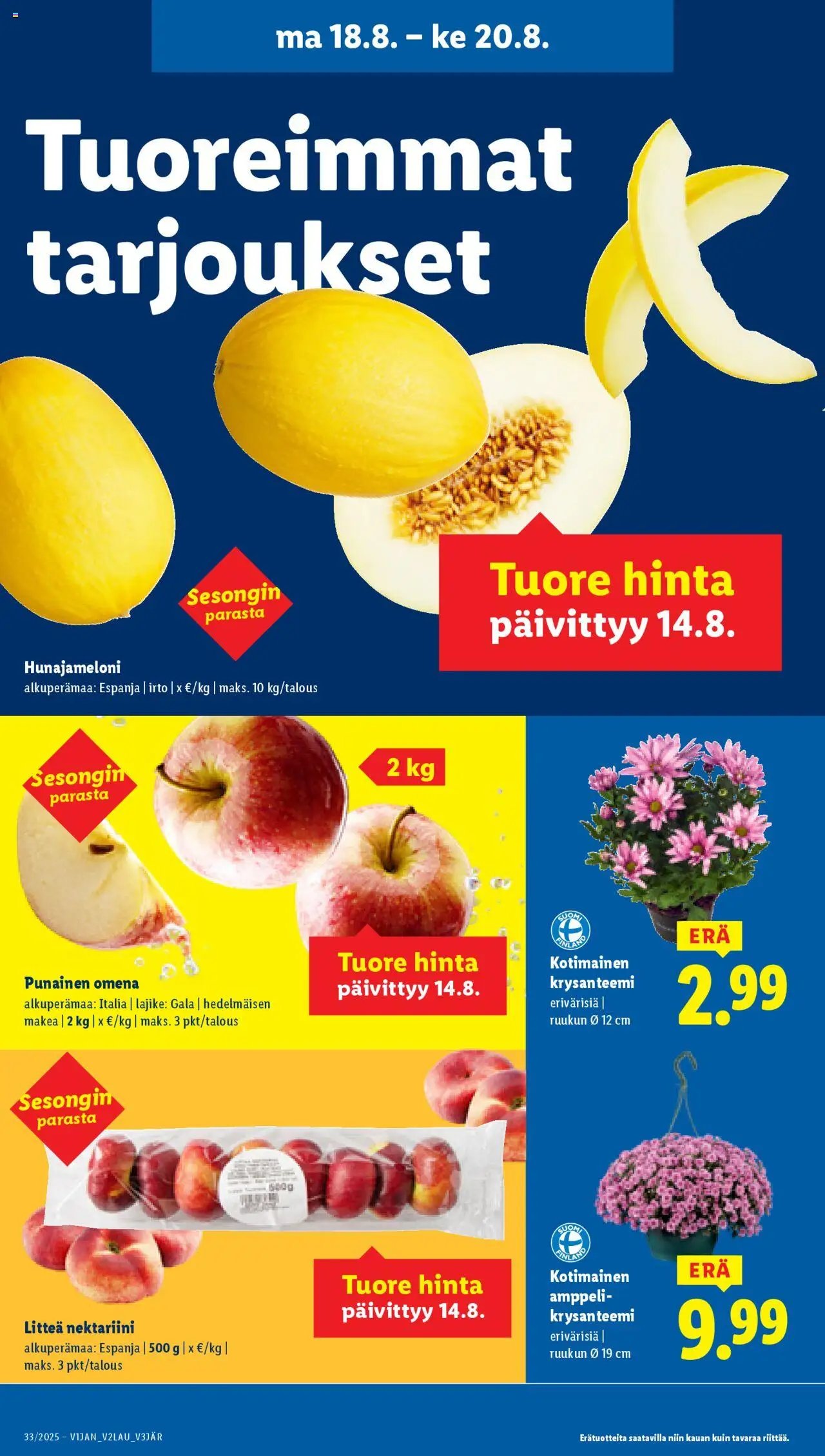 Lidl tarjoukset - Helsinki (2025-08-14 - 2025-08-20)