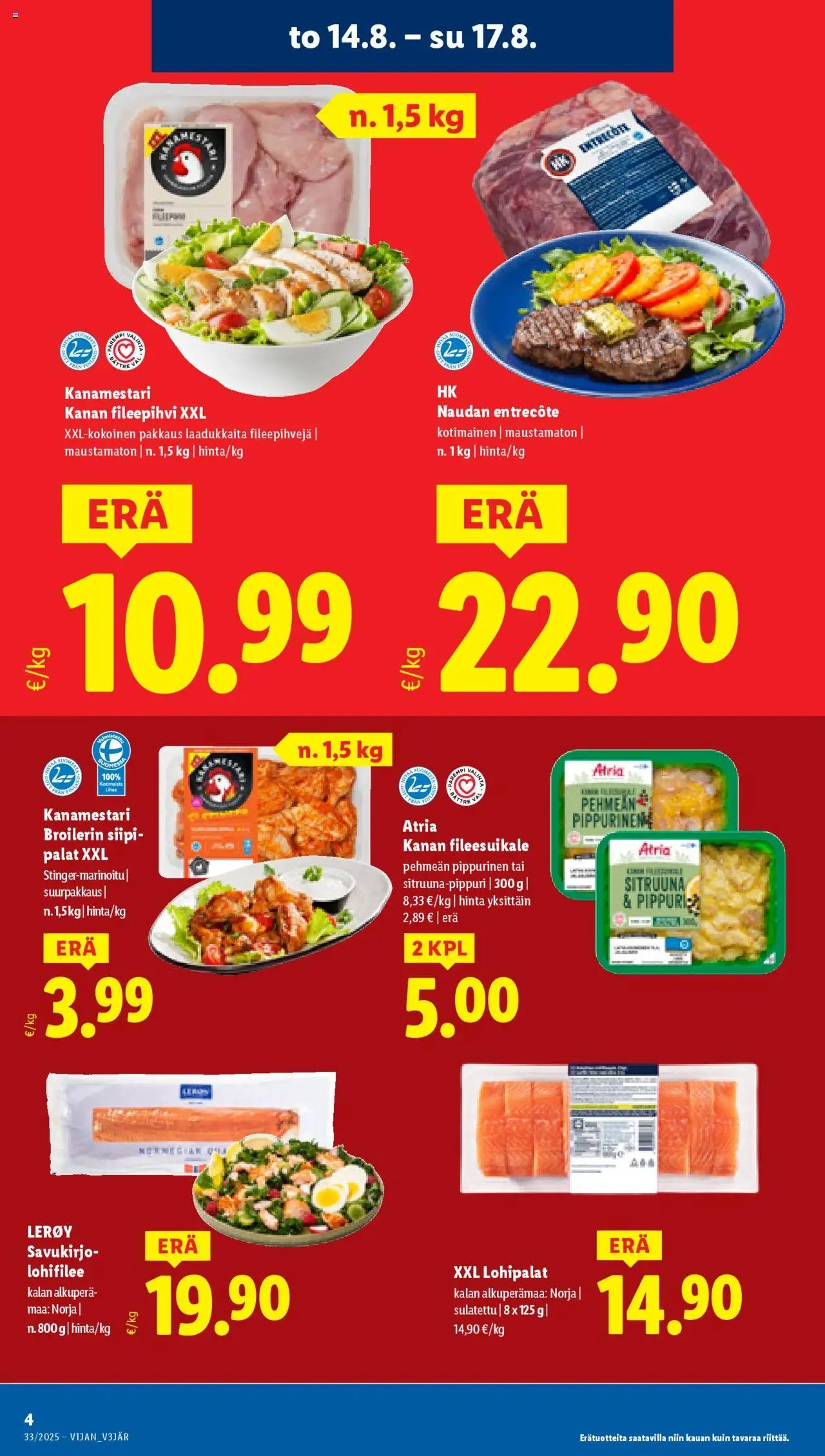 Lidl tarjoukset - Helsinki (2025-08-14 - 2025-08-20)