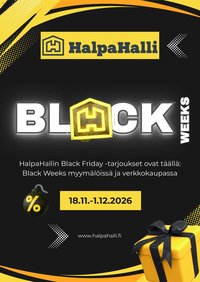 Halpa Halli Black Friday -ennakkoilmoitus