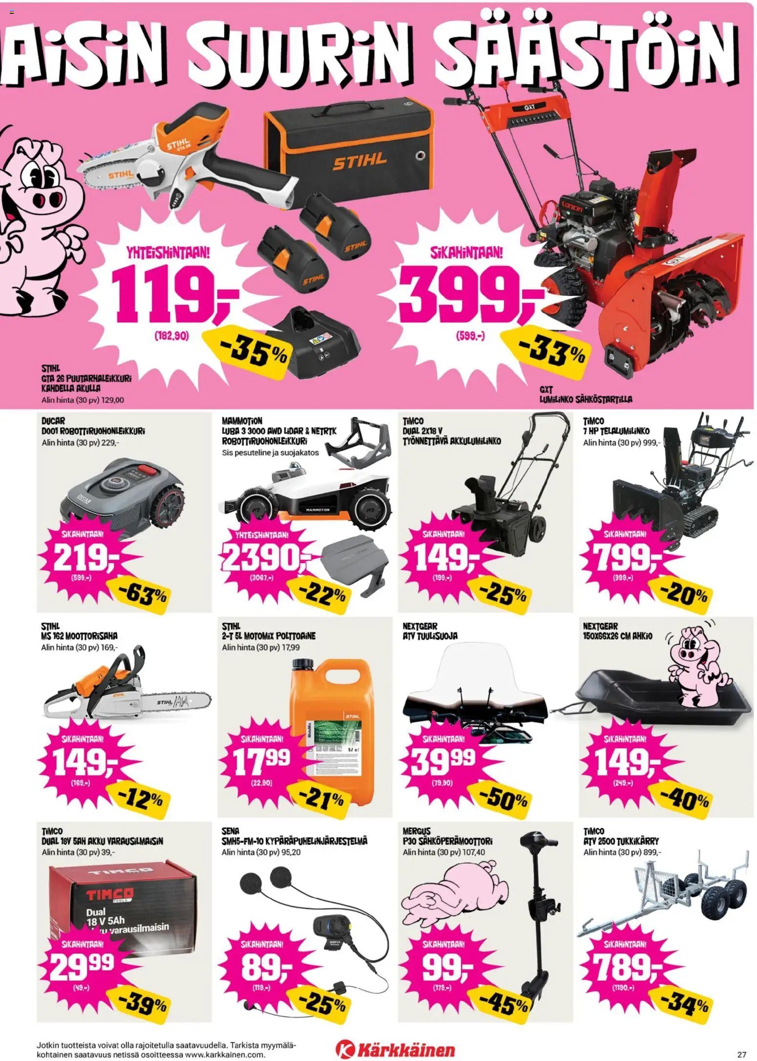 Kärkkäinen tarjoukset