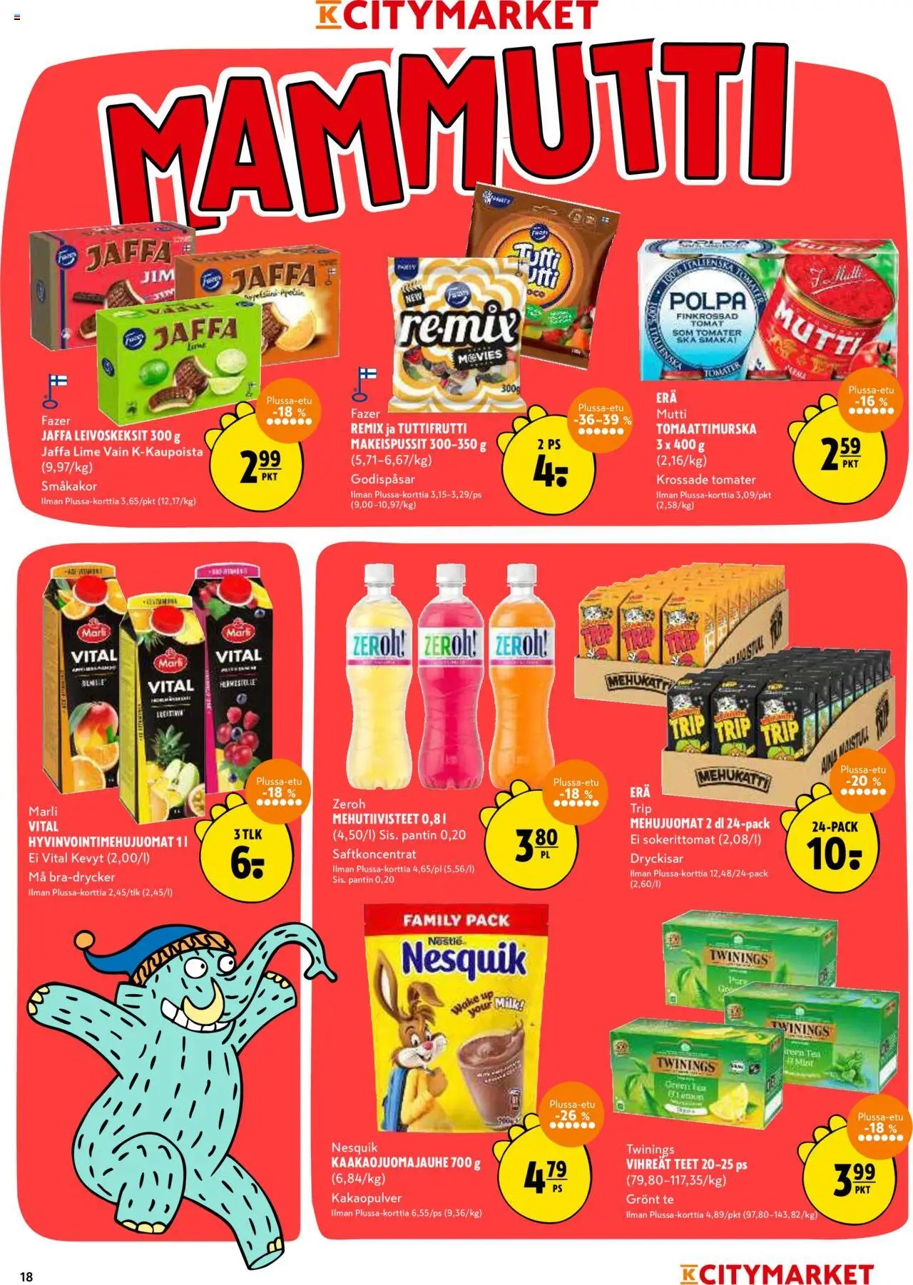 K-Citymarket tarjoukset (2025-08-14 - 2025-08-17)