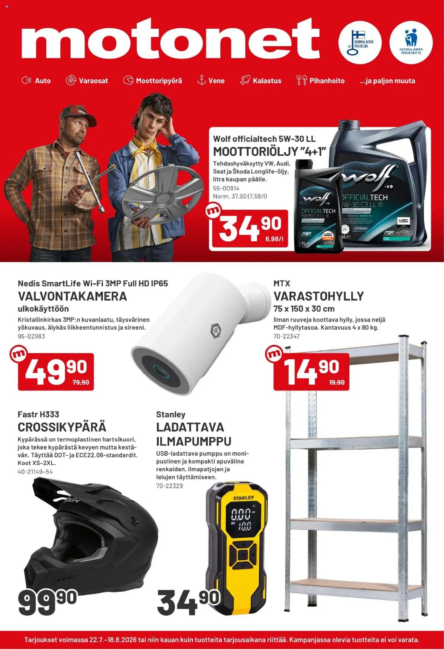Motonet tarjoukset