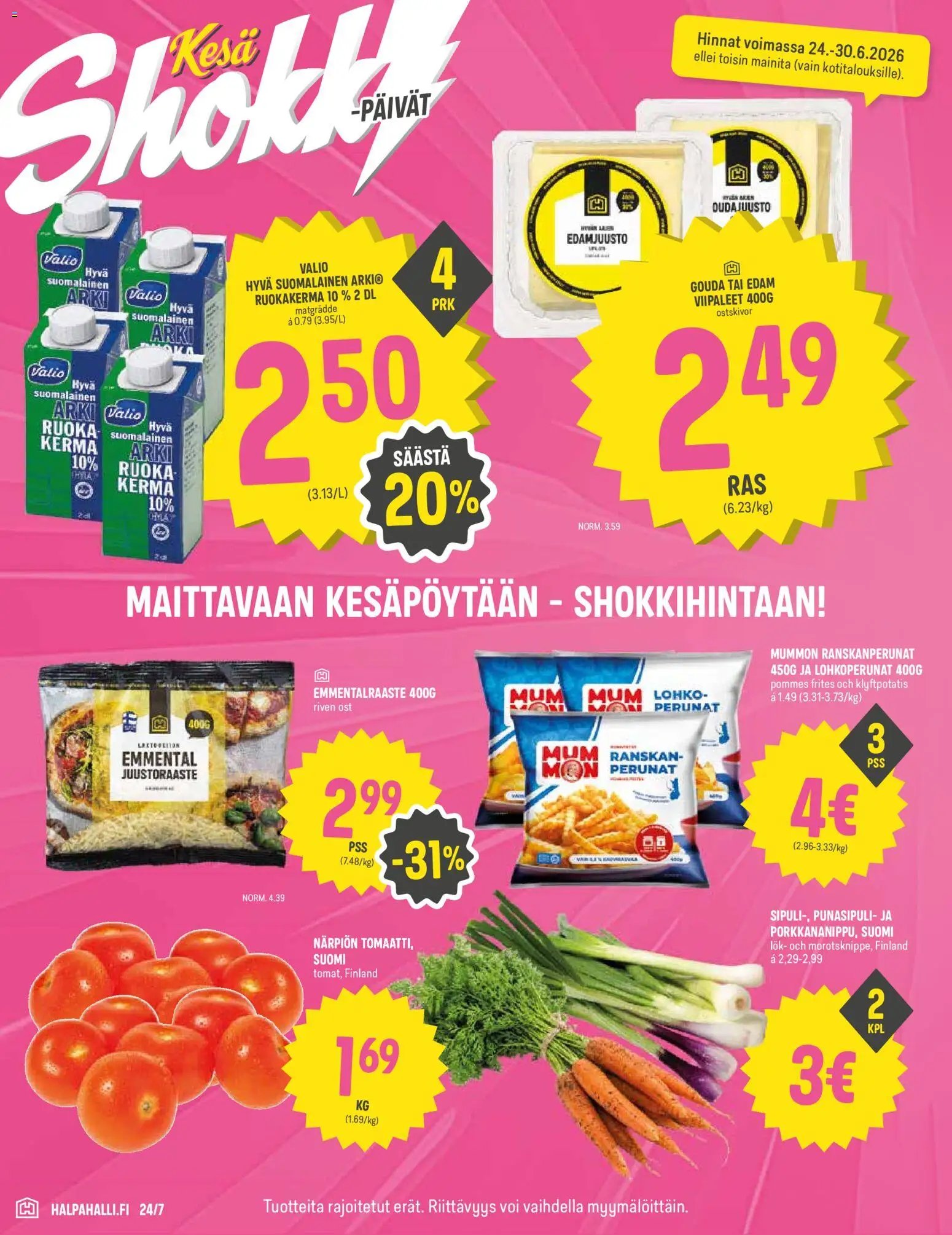 Halpa Halli tarjoukset