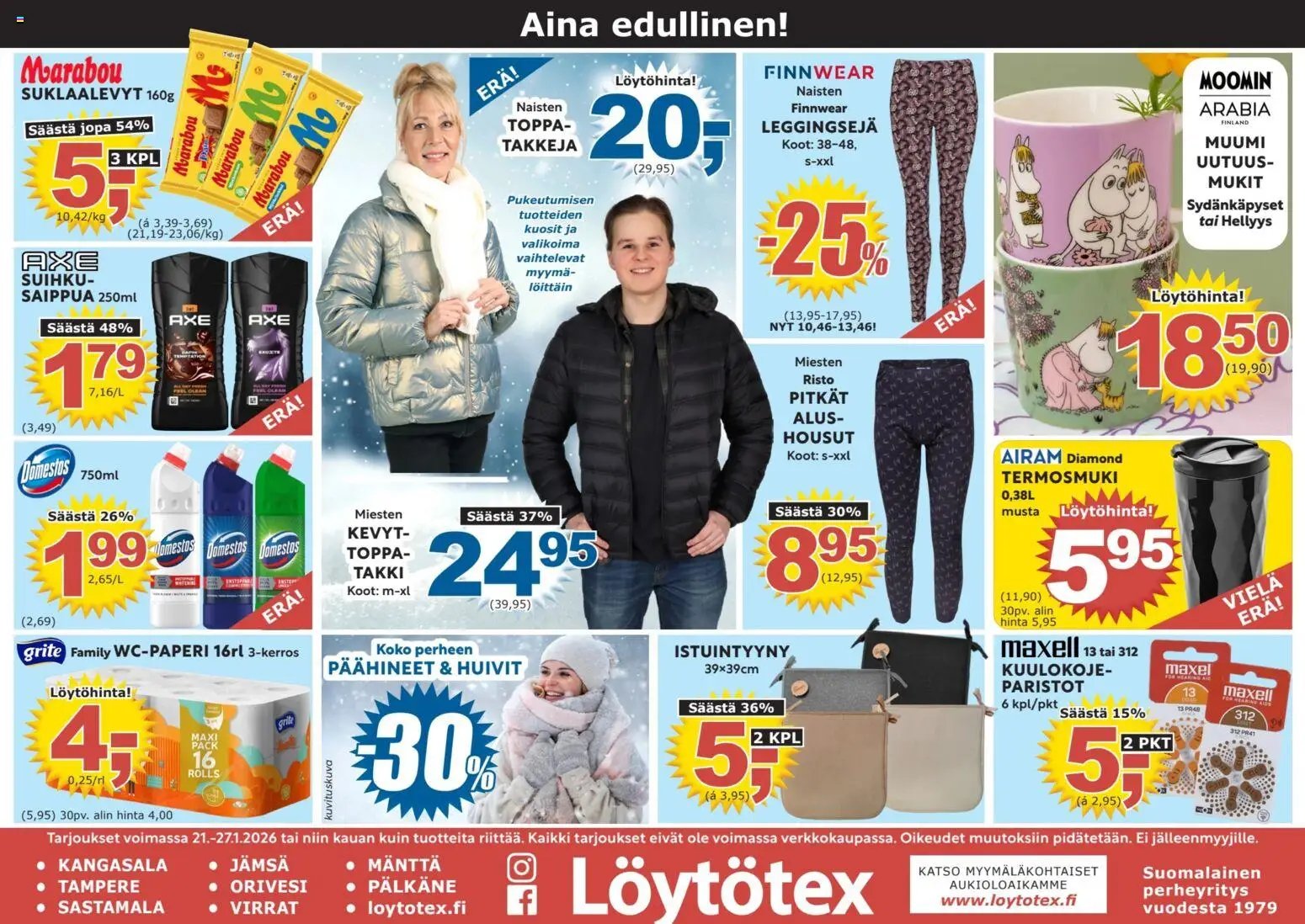 Löytötex tarjoukset