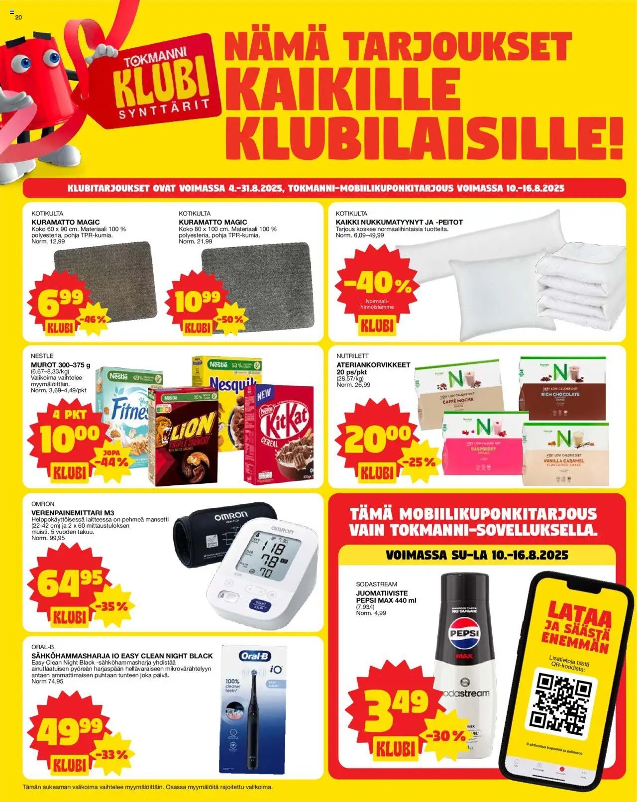 Tokmanni tarjoukset (2025-08-11 - 2025-08-17)