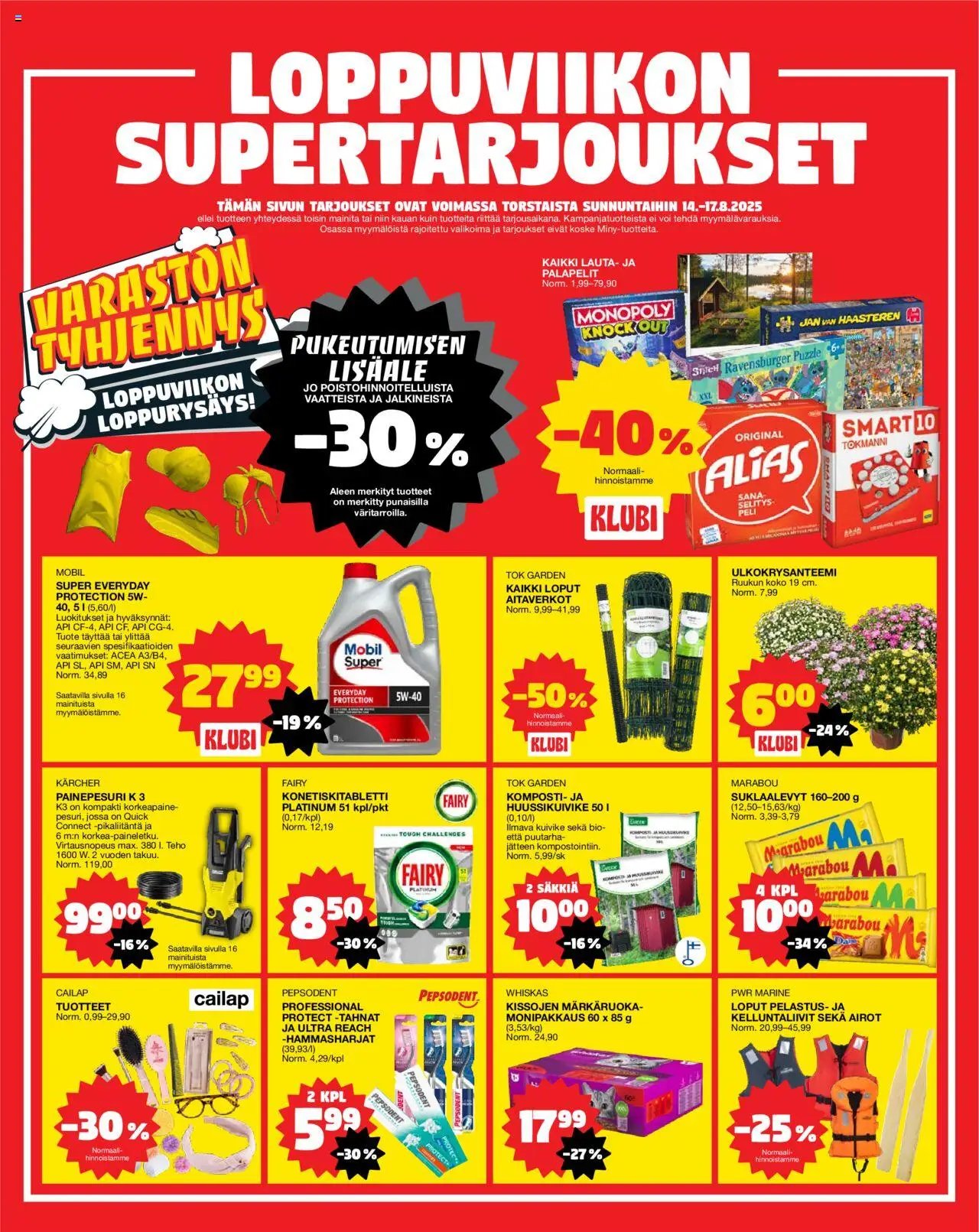 Tokmanni tarjoukset (2025-08-11 - 2025-08-17)