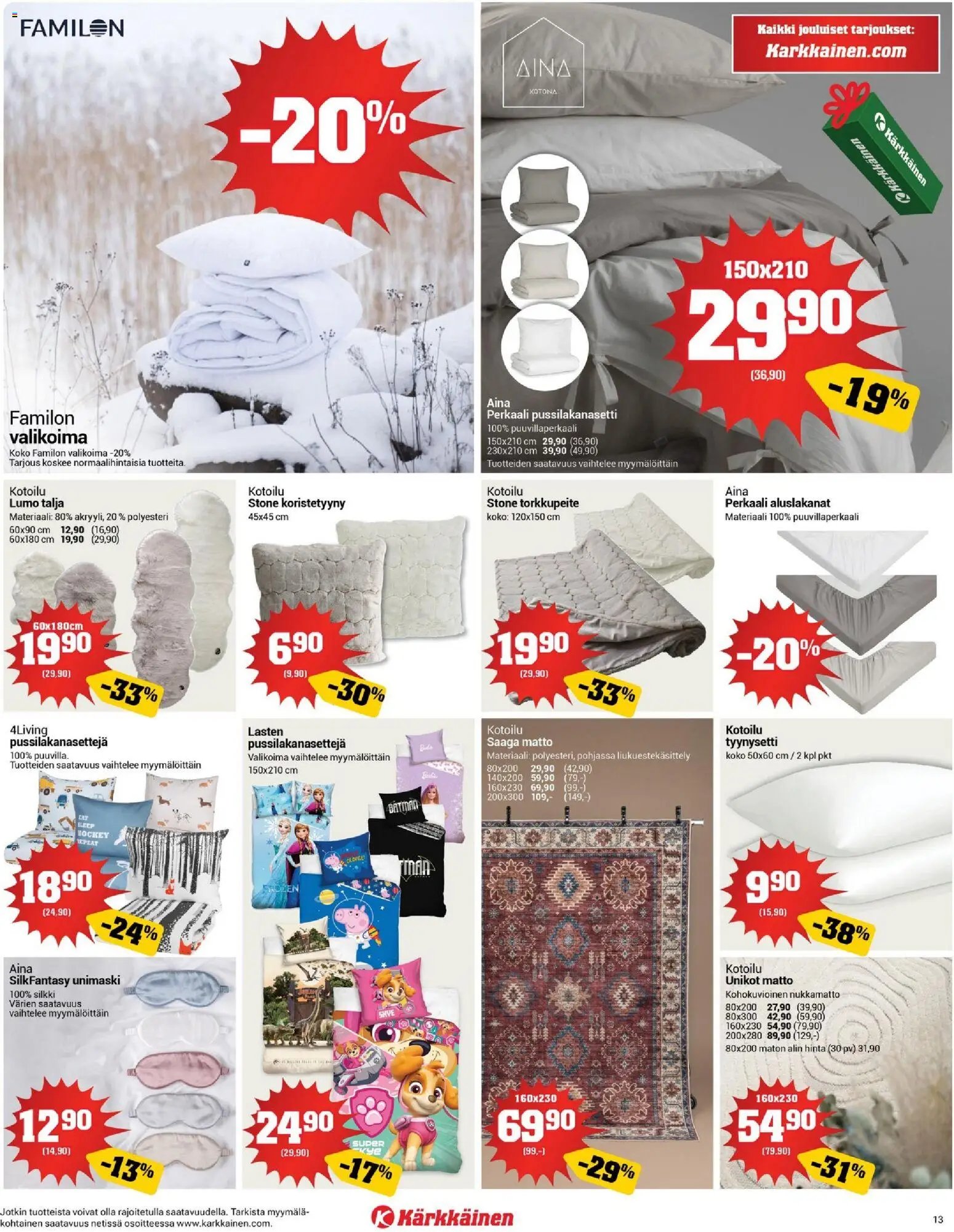 Kärkkäinen tarjoukset