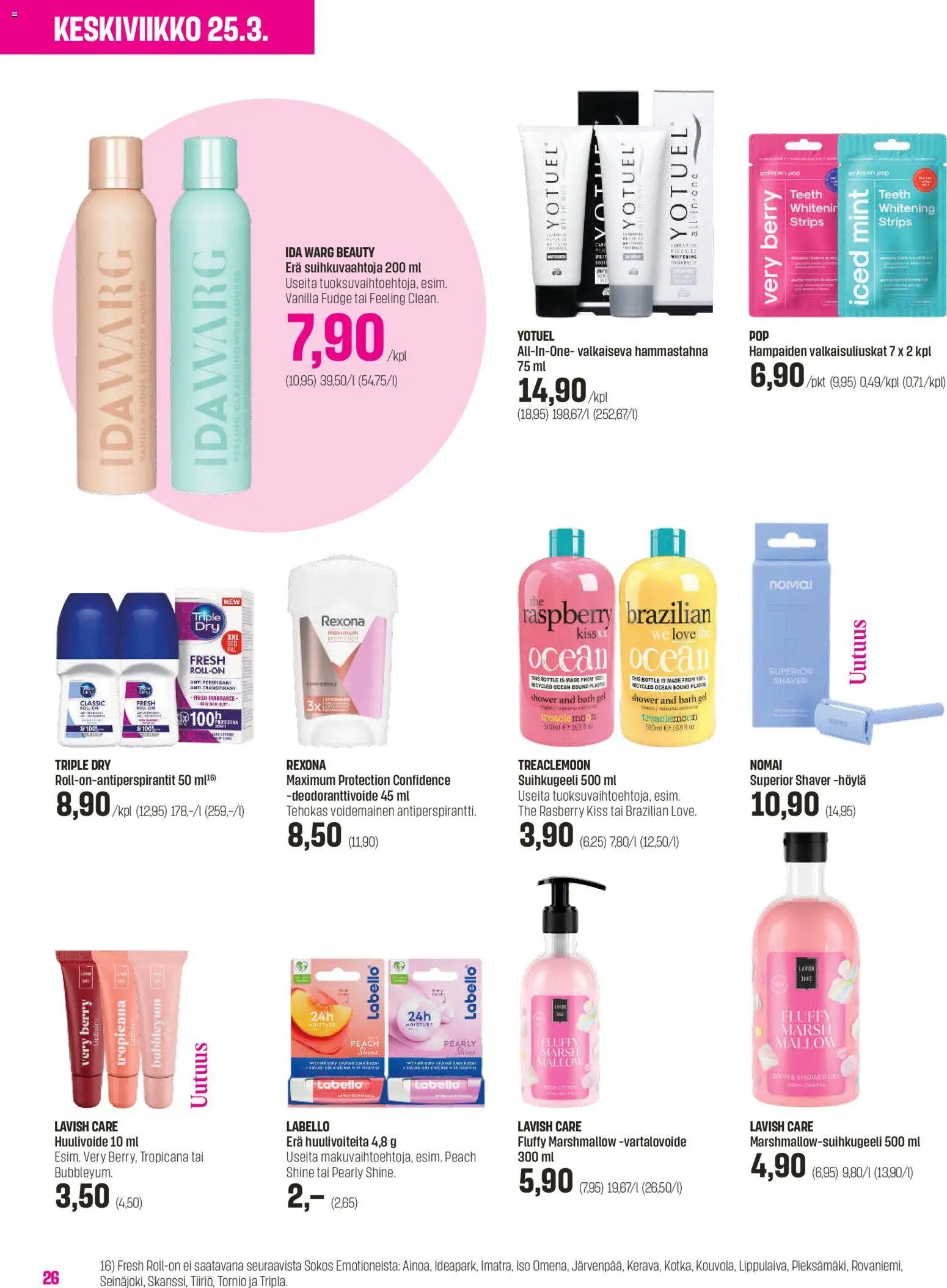 Sokos tarjoukset - Emotion 3plus1