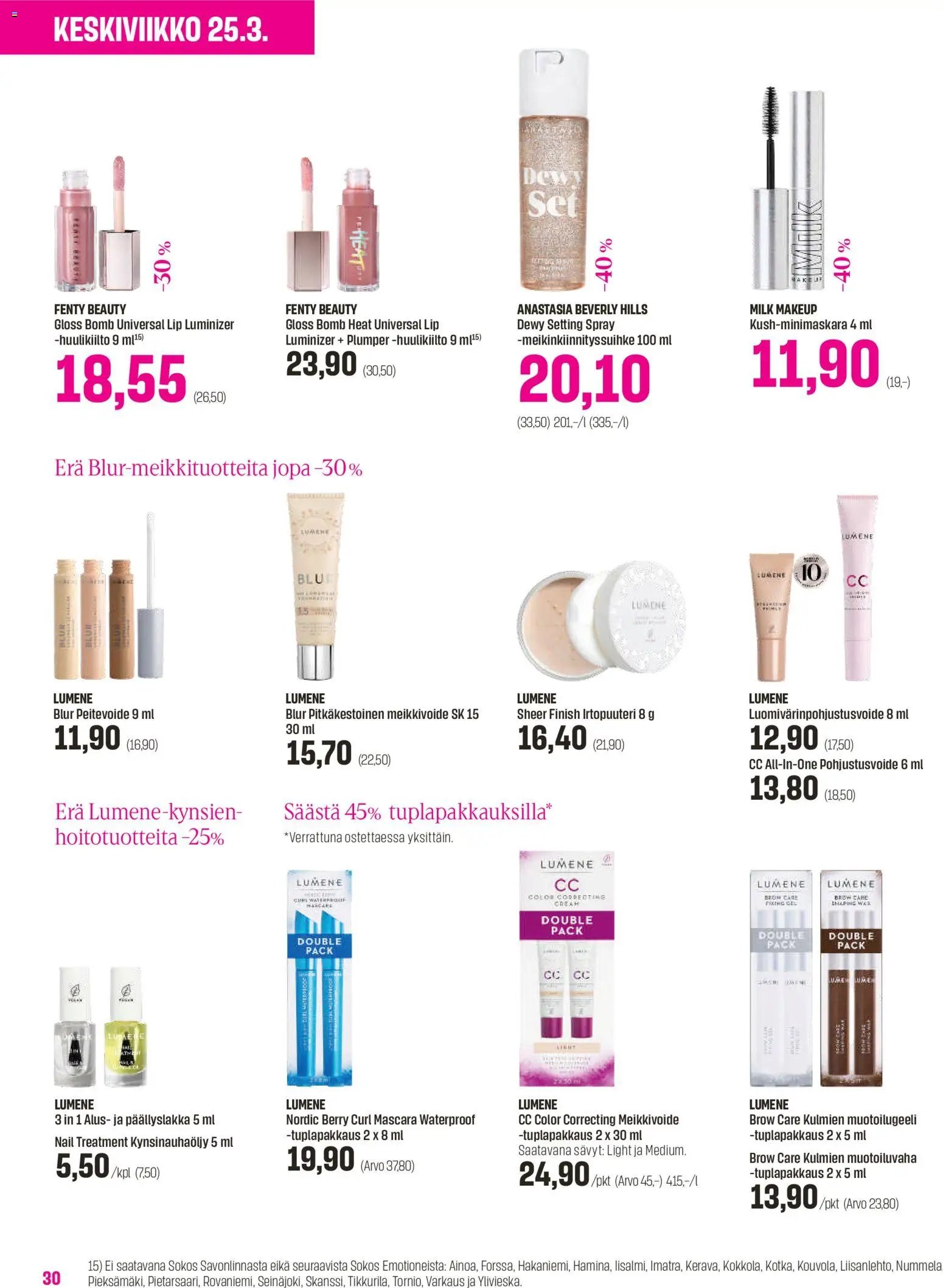 Sokos tarjoukset - Emotion 3plus1