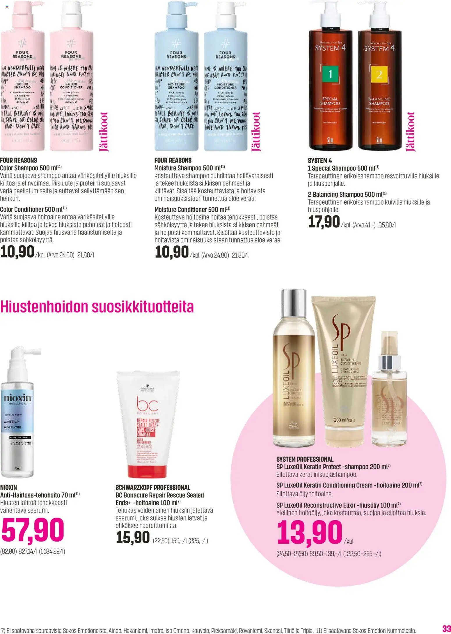 Sokos tarjoukset - Emotion 3plus1