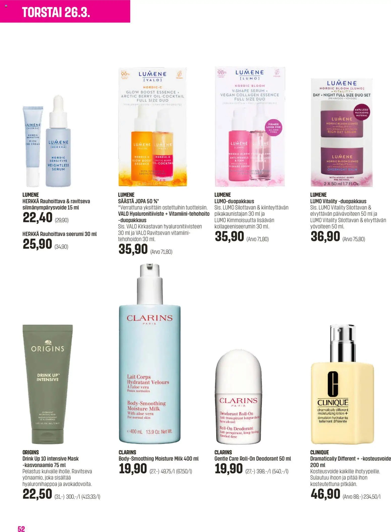 Sokos tarjoukset - Emotion 3plus1