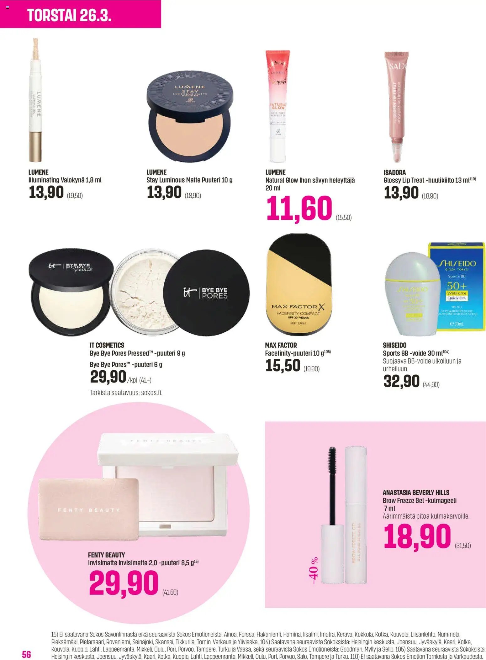 Sokos tarjoukset - Emotion 3plus1