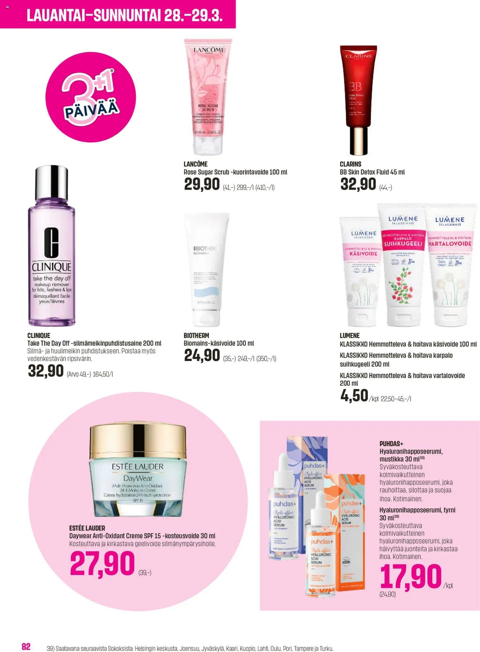 Sokos tarjoukset - Emotion 3plus1