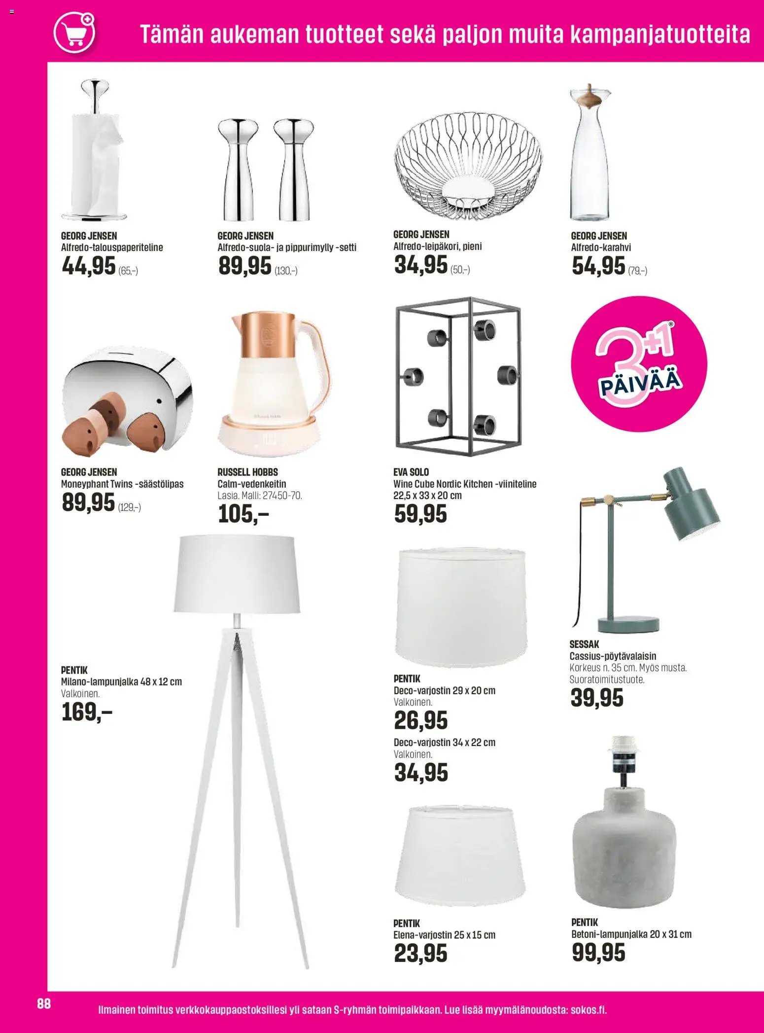 Sokos tarjoukset - Emotion 3plus1