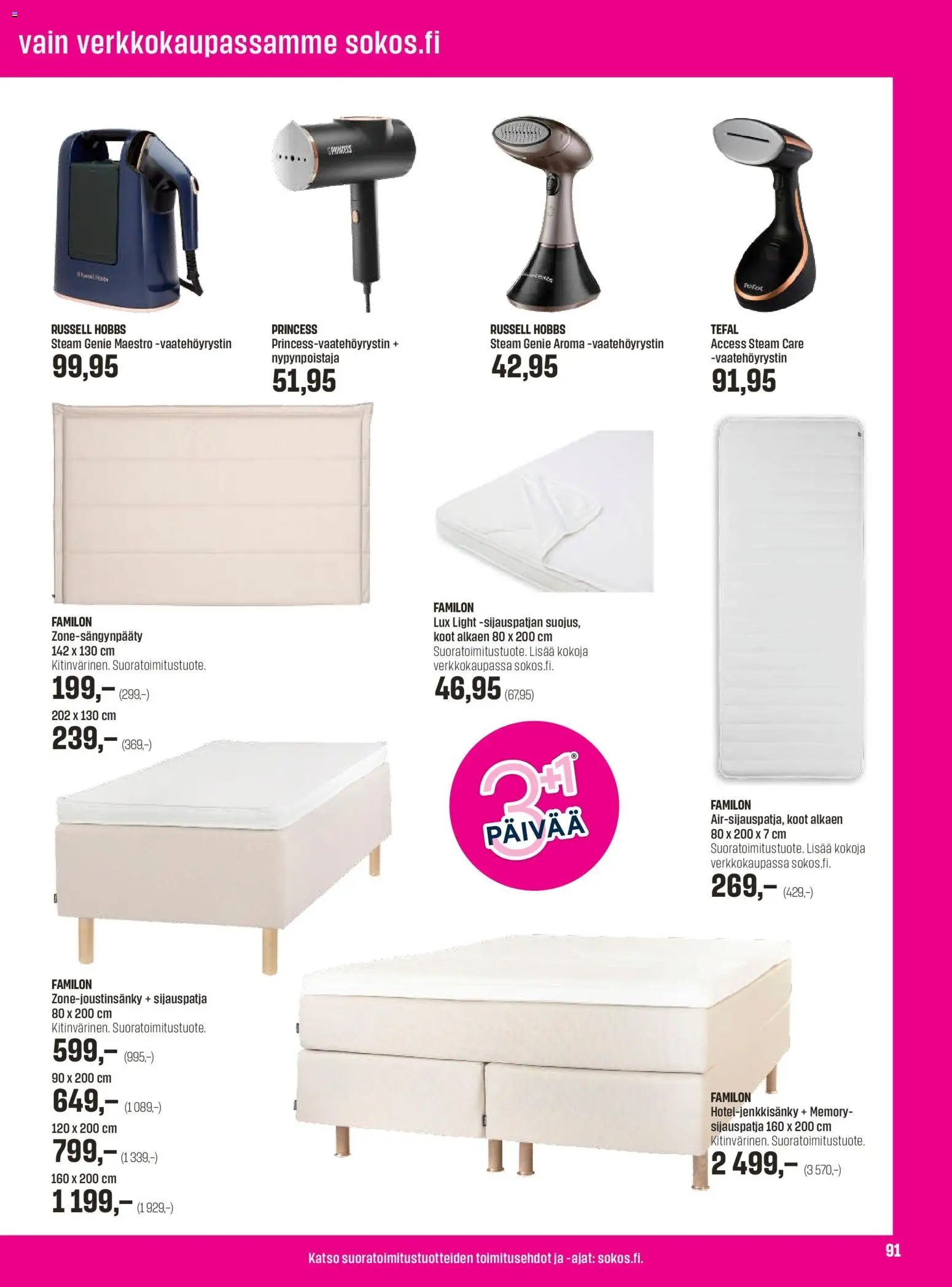 Sokos tarjoukset - Emotion 3plus1