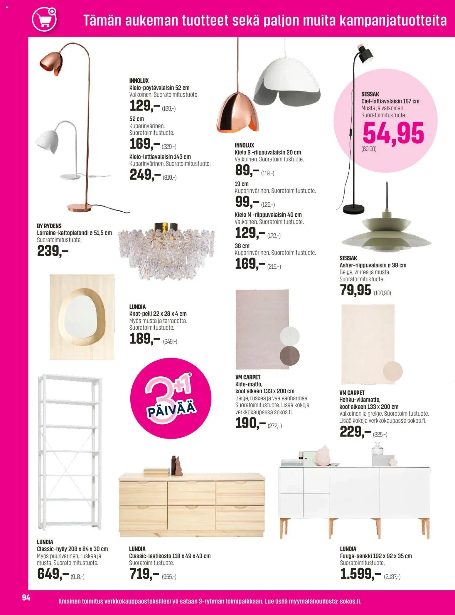 Sokos tarjoukset - Emotion 3plus1