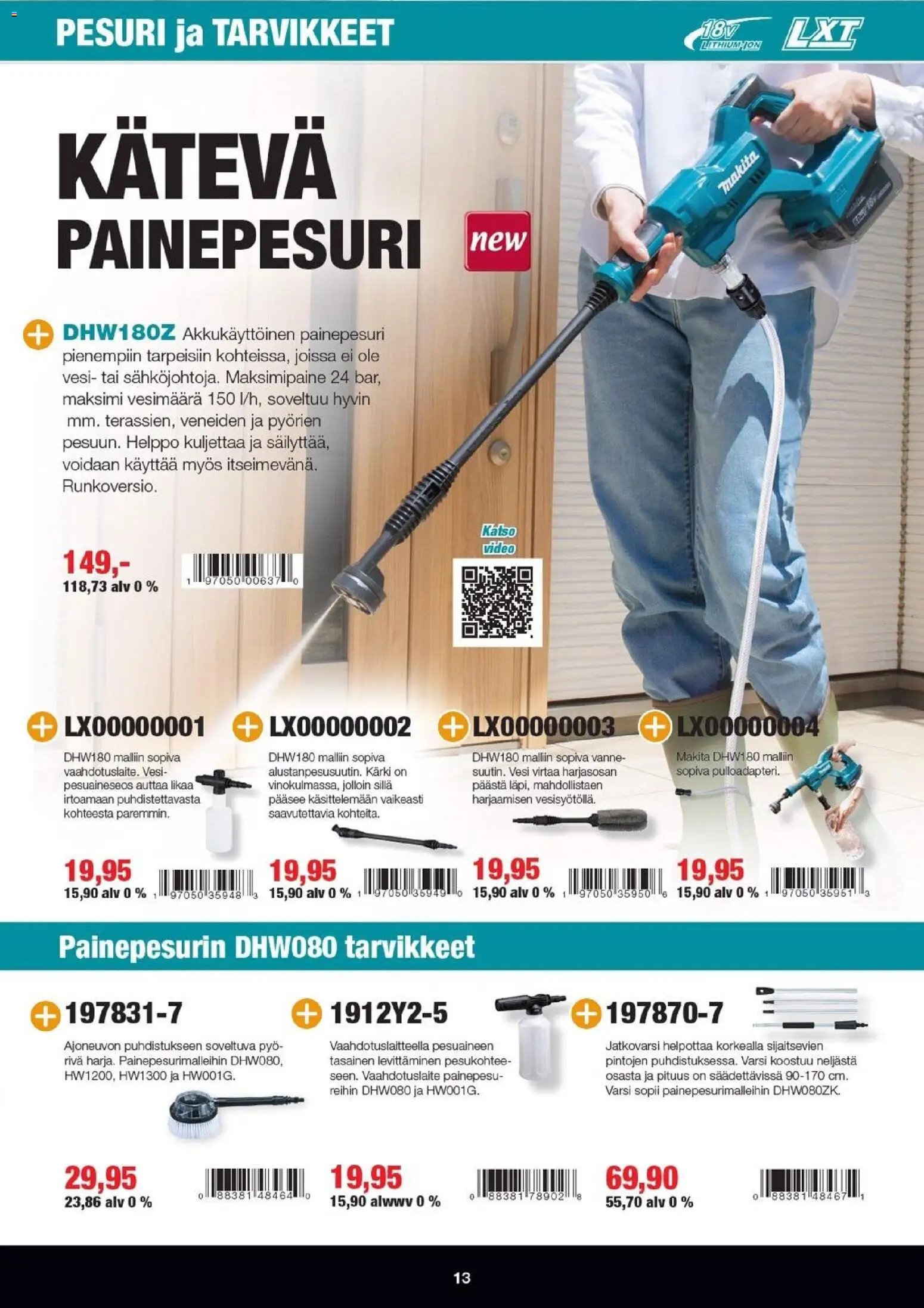 Makita tarjoukset - LXT Puutarha 2026