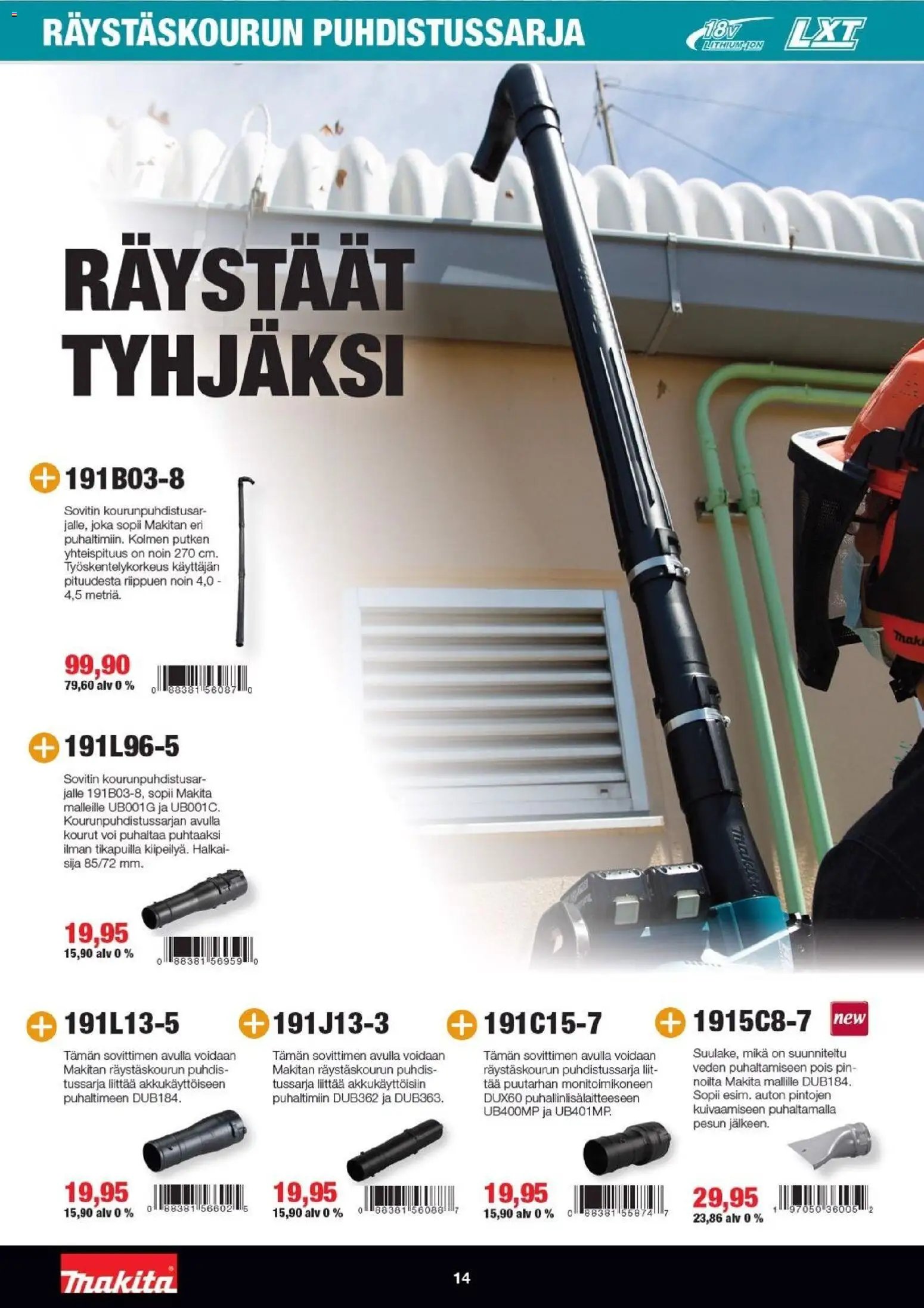 Makita tarjoukset - LXT Puutarha 2026