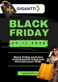 Gigantti Black Friday -ennakkoilmoitus