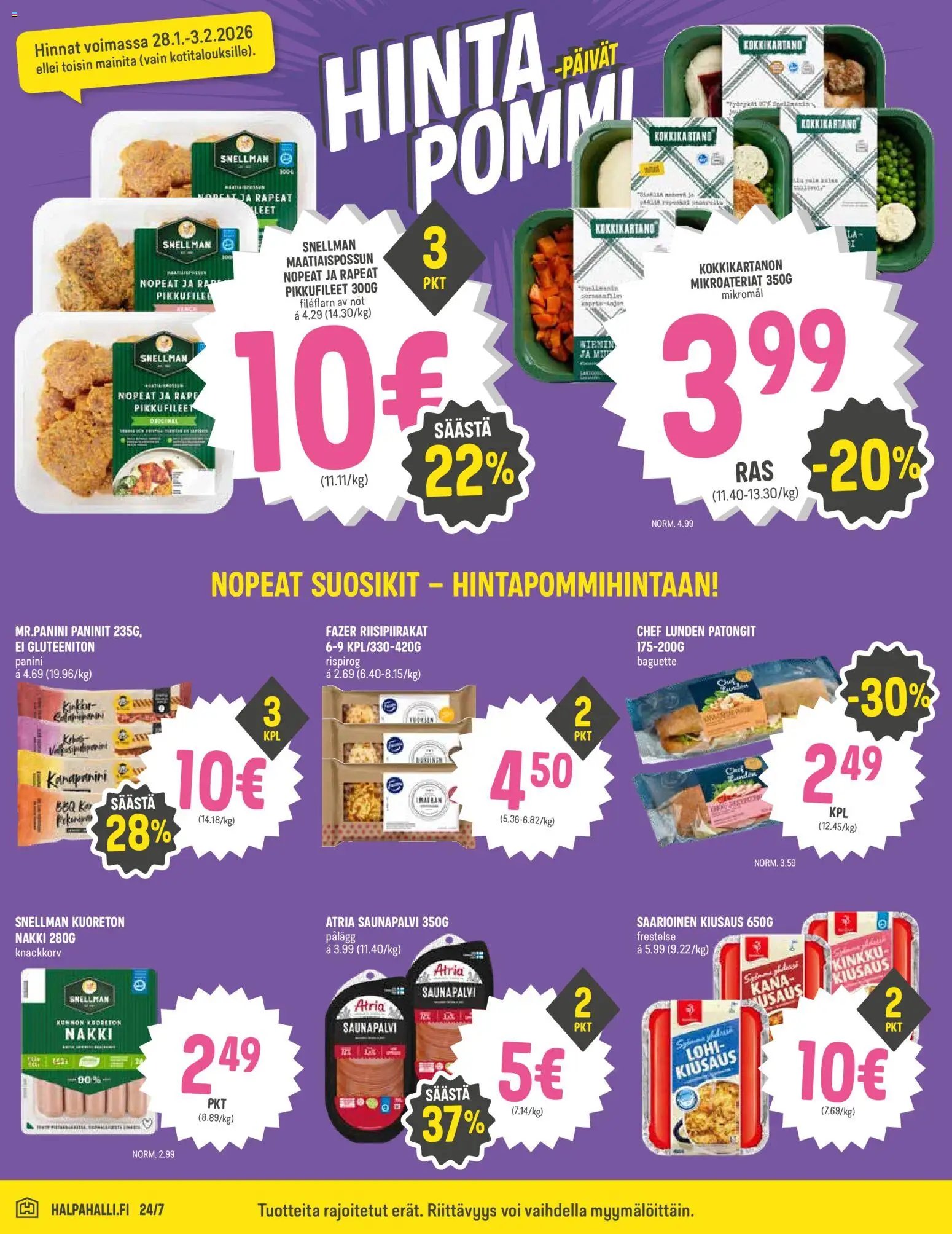 Halpa Halli tarjoukset