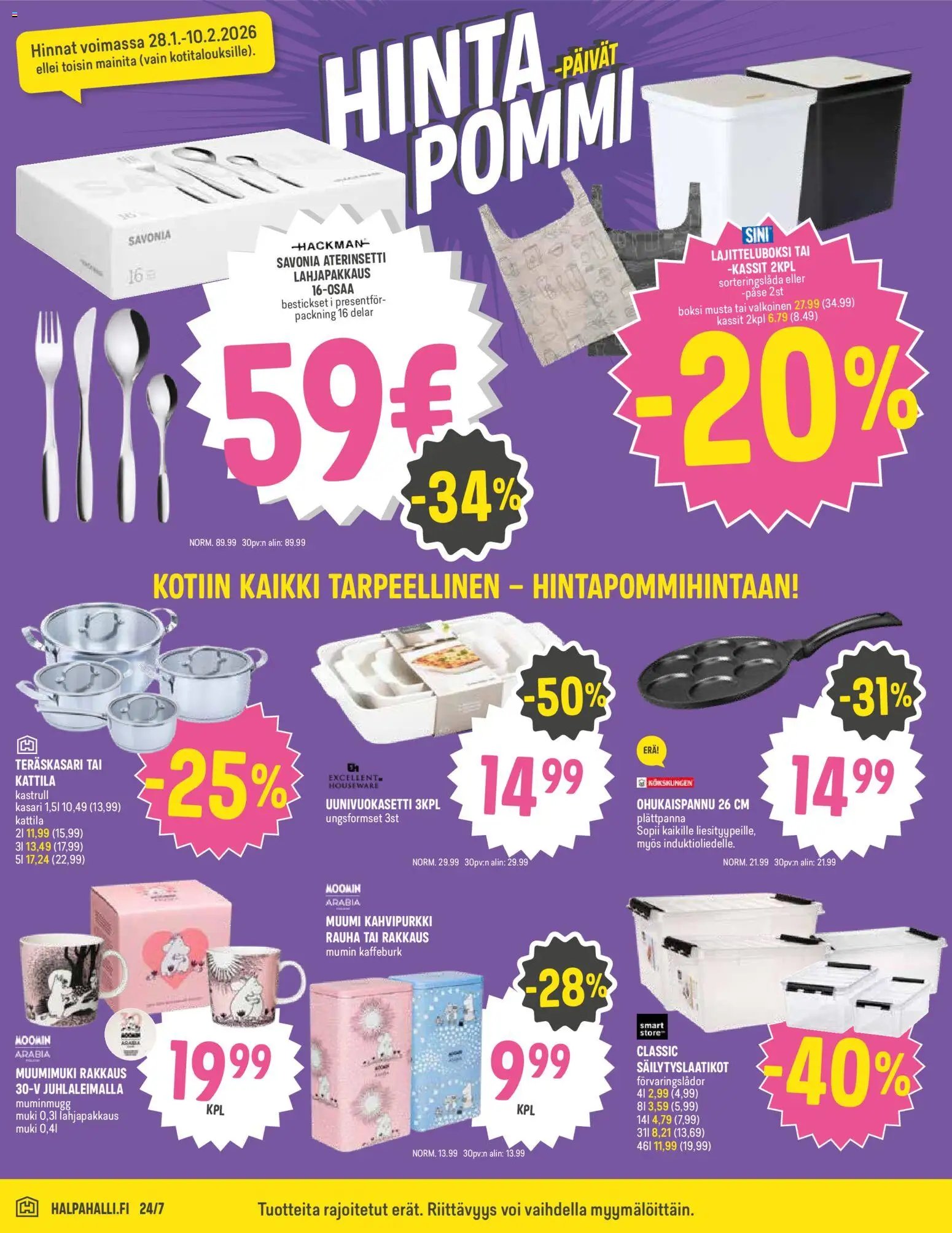 Halpa Halli tarjoukset