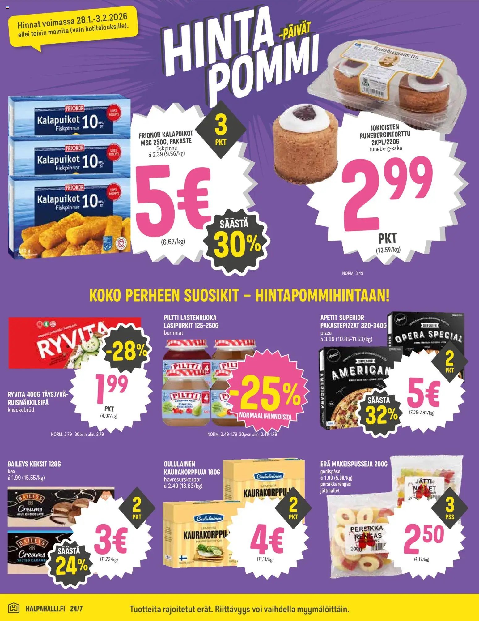 Halpa Halli tarjoukset