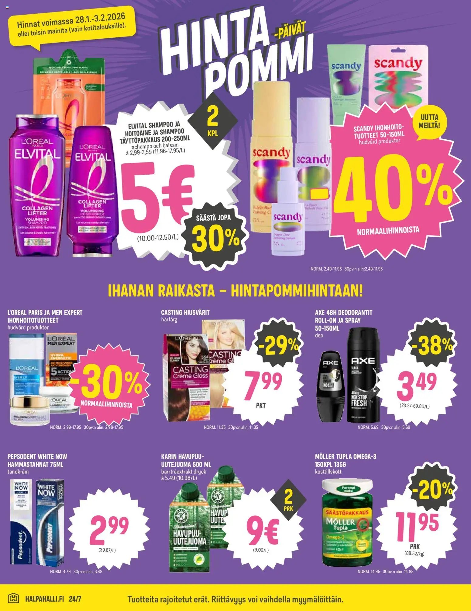 Halpa Halli tarjoukset