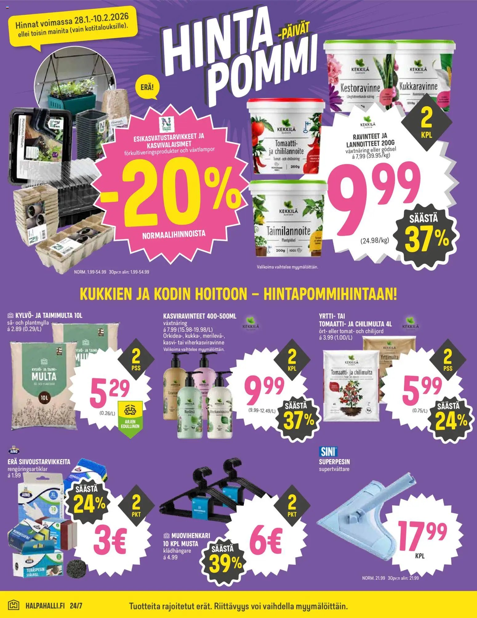 Halpa Halli tarjoukset