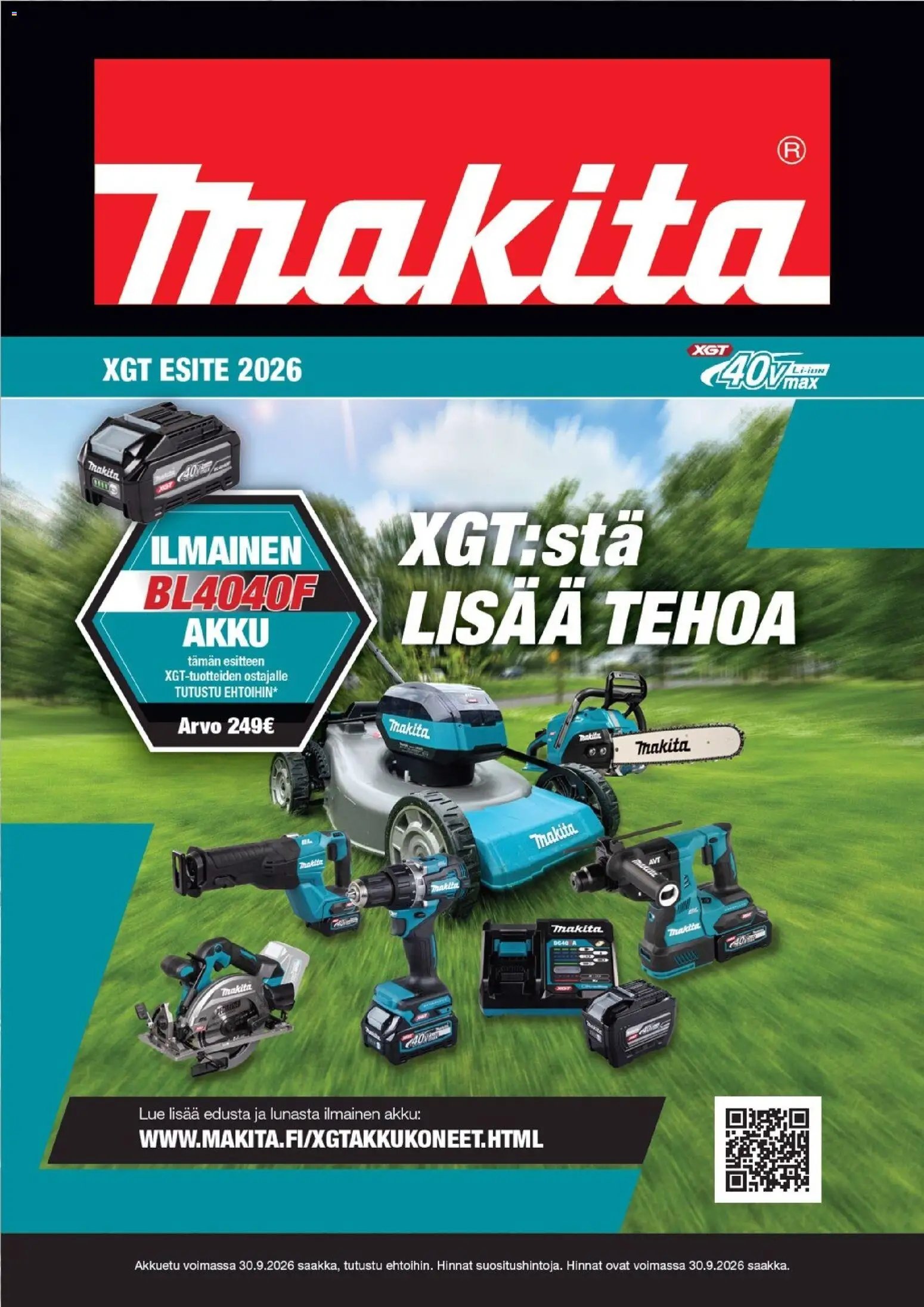 Makita tarjoukset - XGT esite 2026