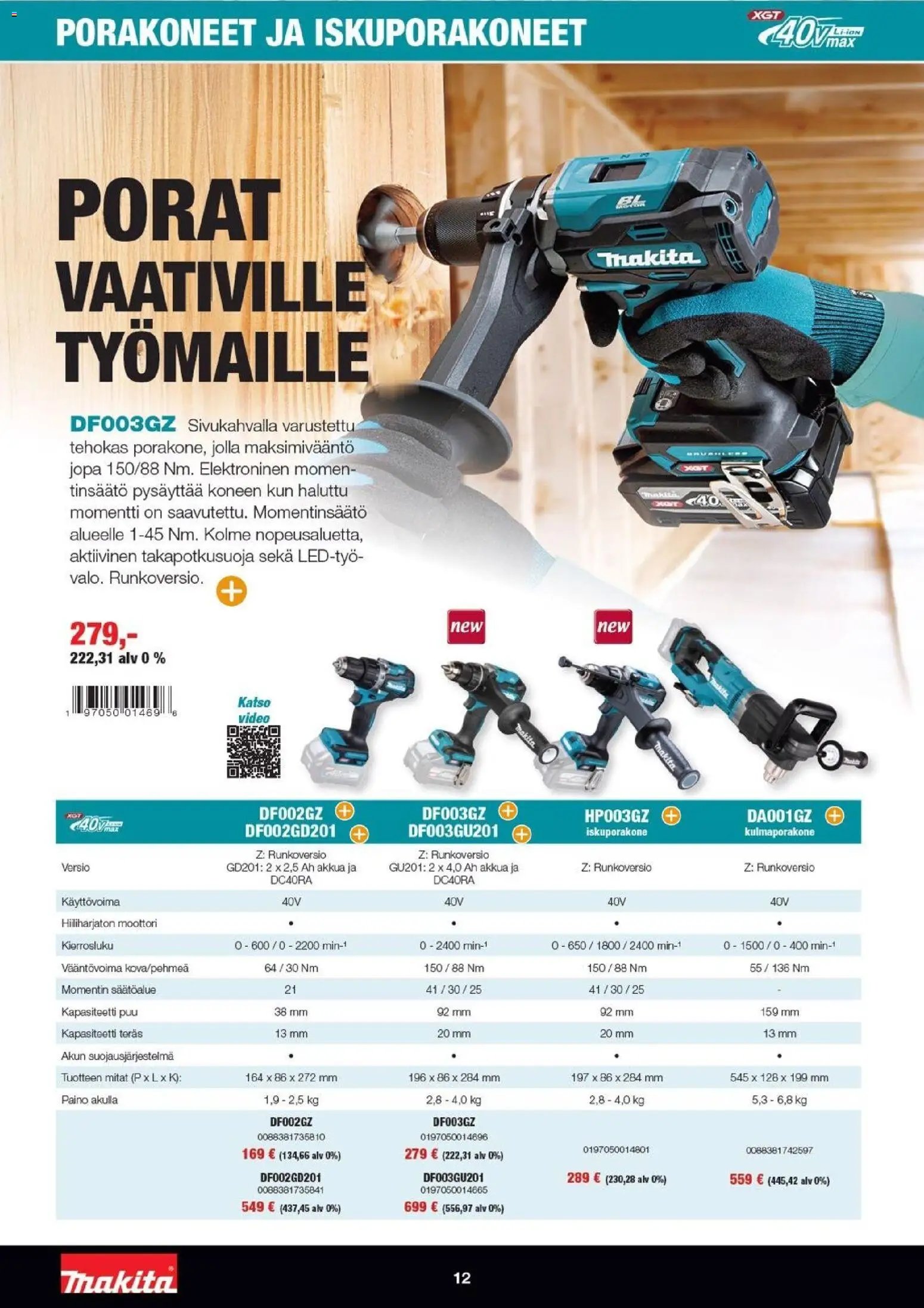 Makita tarjoukset - XGT esite 2026