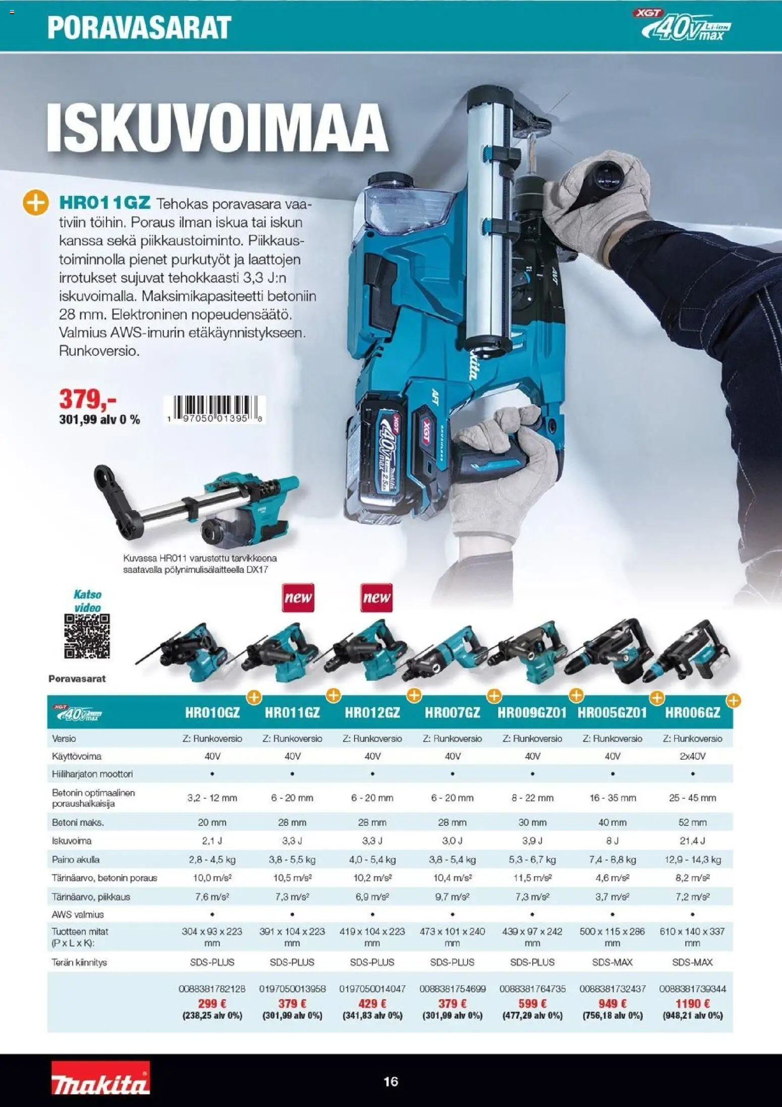 Makita tarjoukset - XGT esite 2026