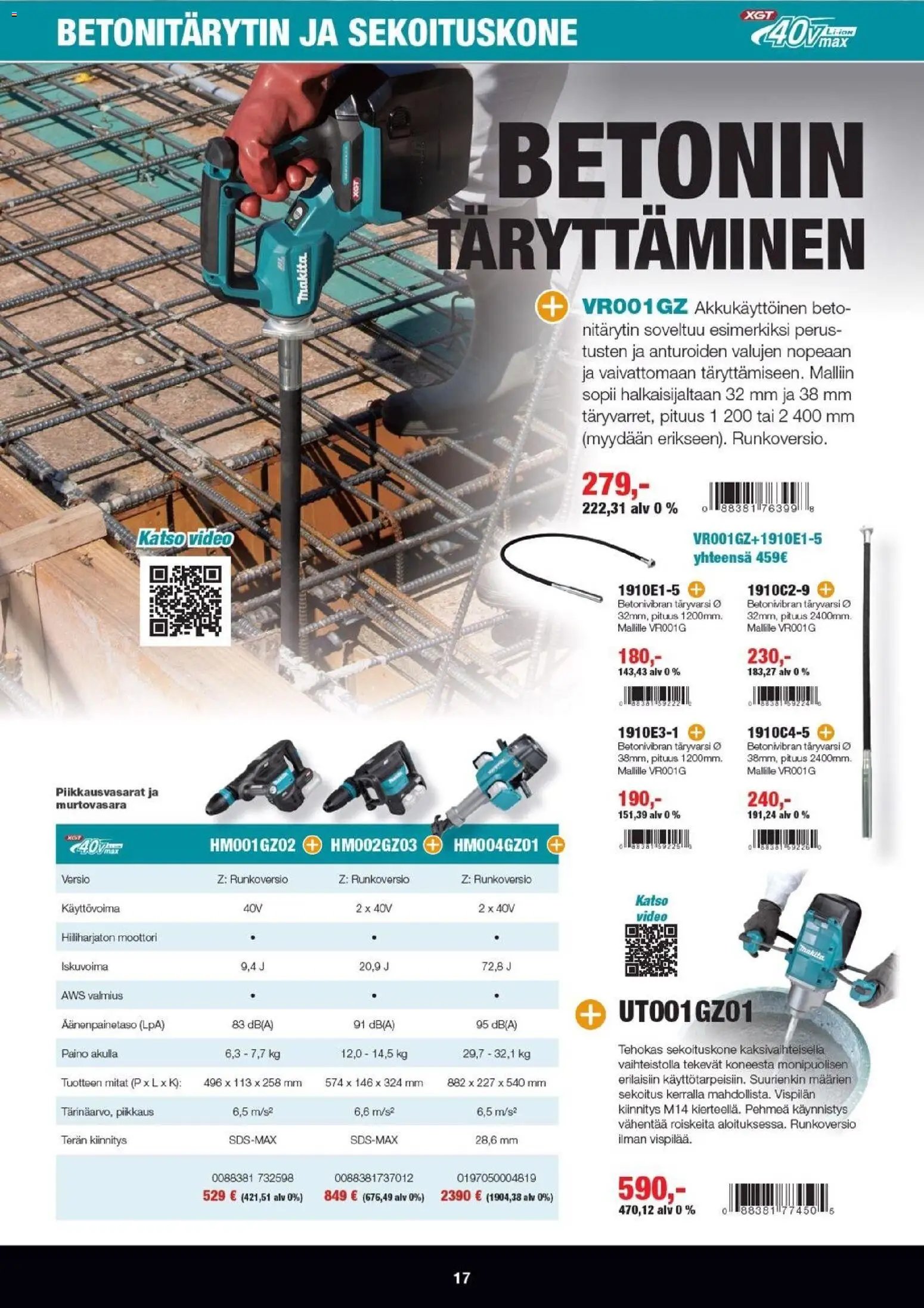 Makita tarjoukset - XGT esite 2026