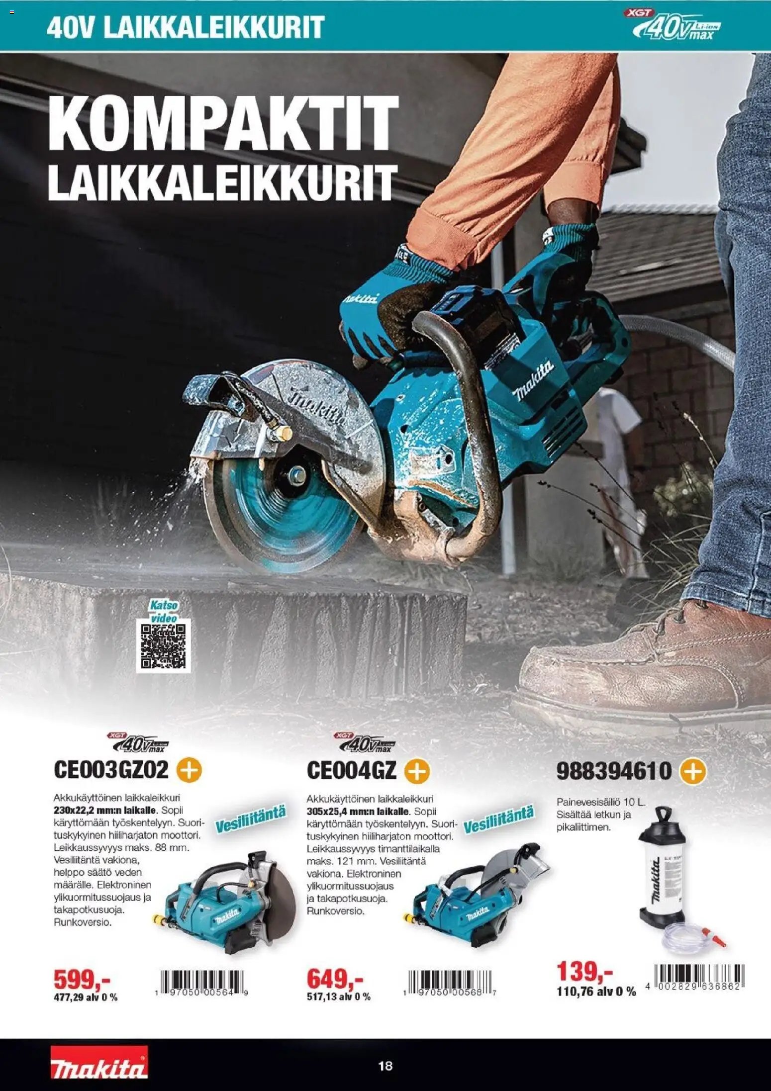 Makita tarjoukset - XGT esite 2026