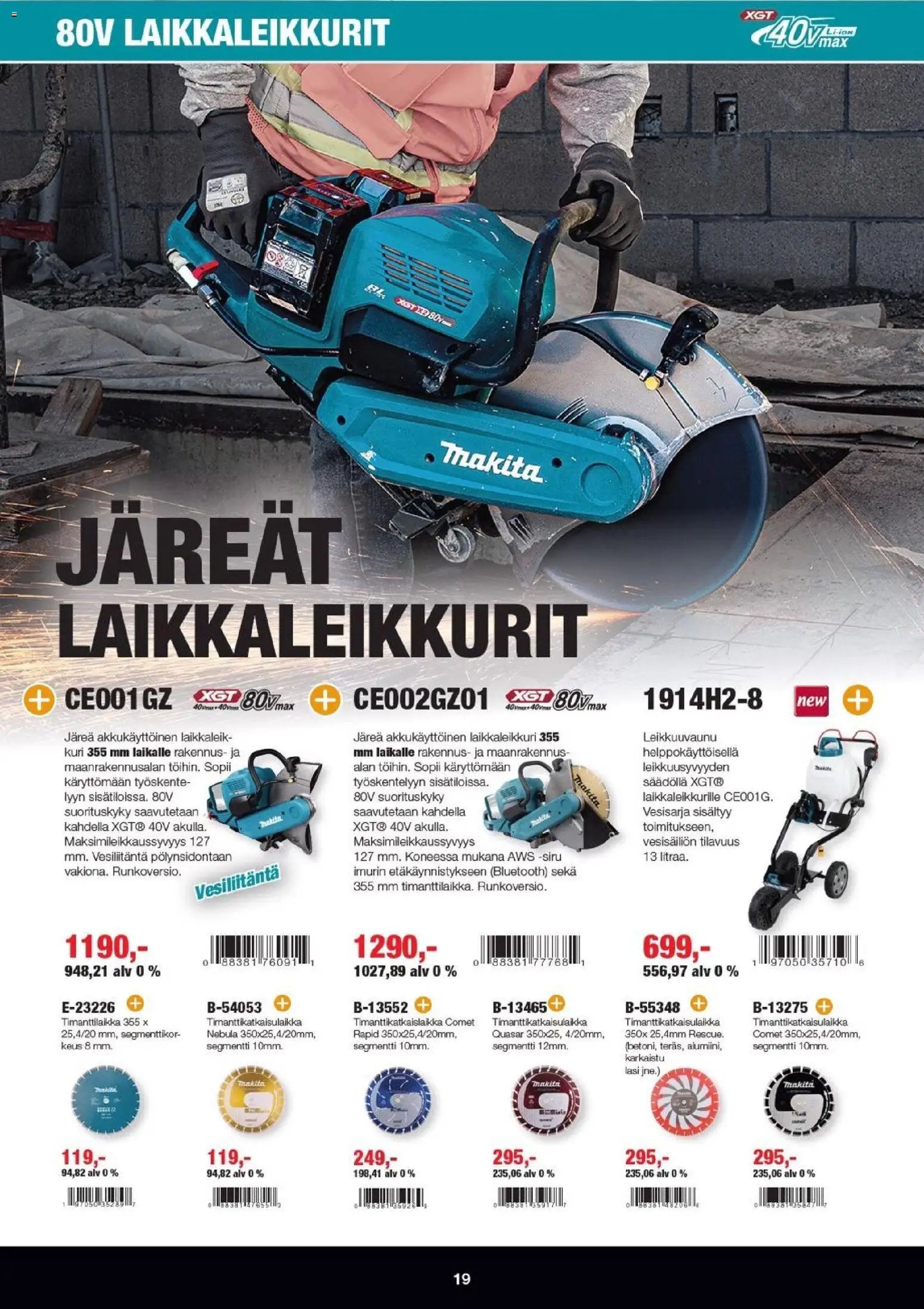 Makita tarjoukset - XGT esite 2026