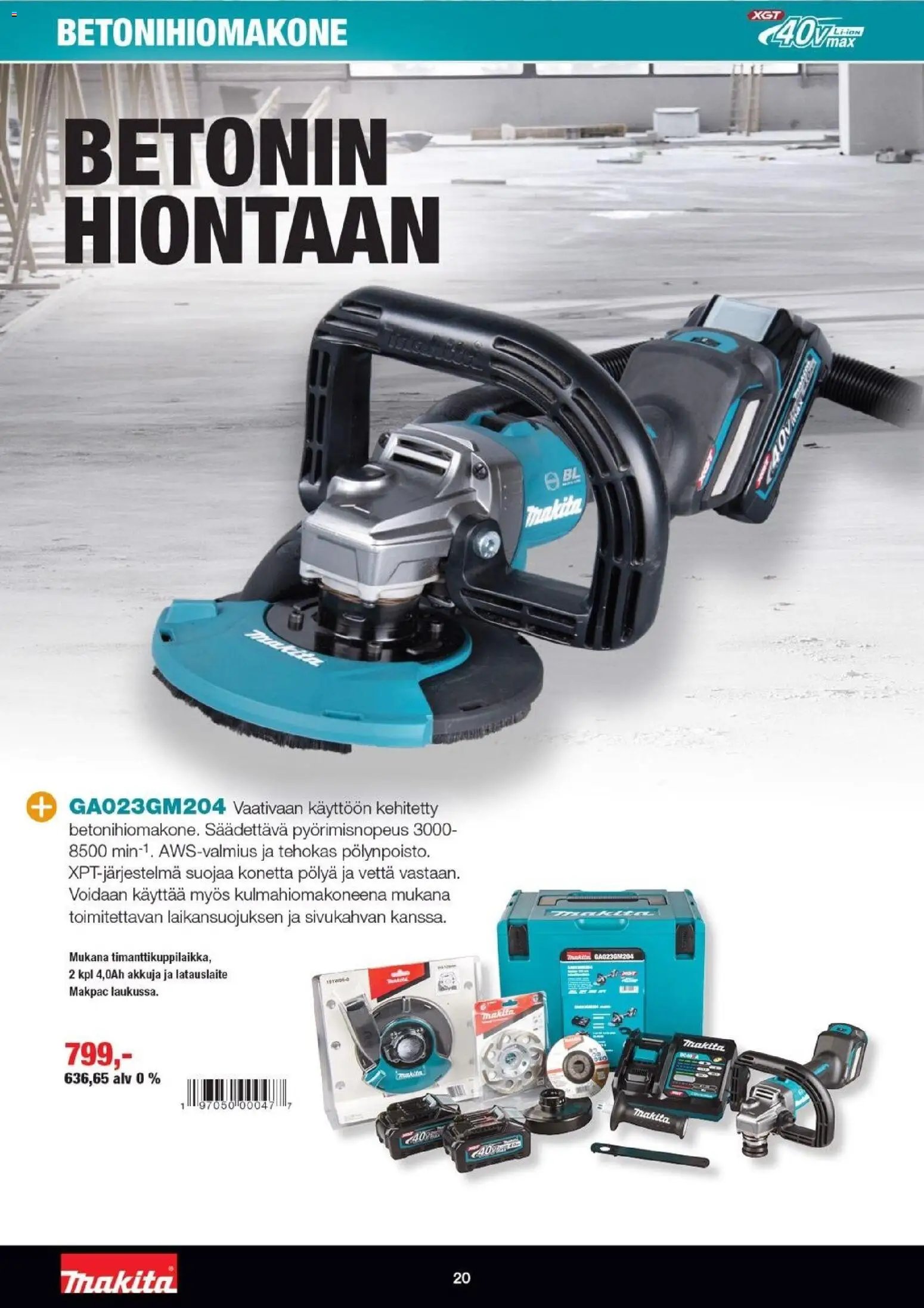 Makita tarjoukset - XGT esite 2026